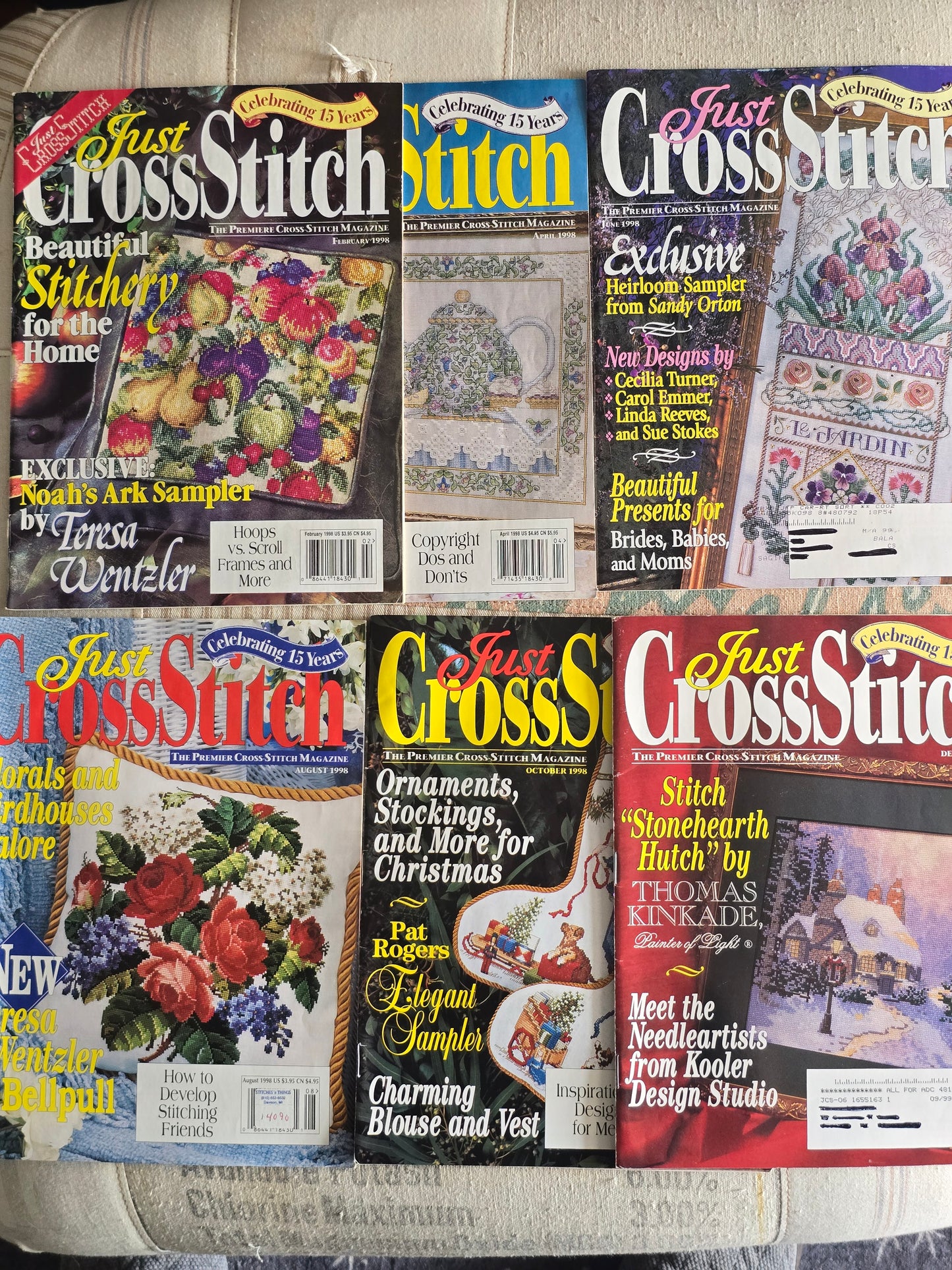 Just Cross Stitch - 1998- Magazine Bundle
