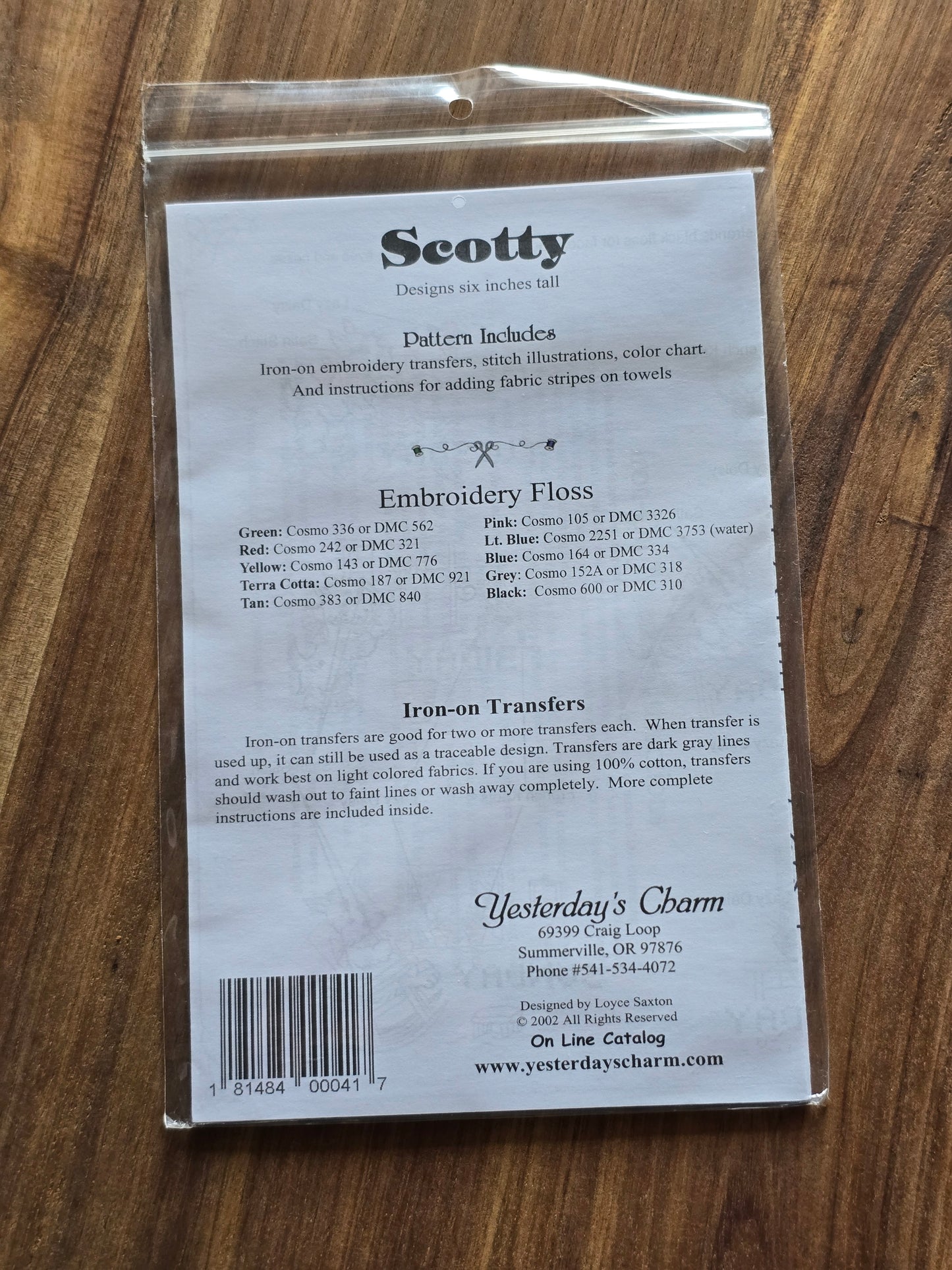 Yesterday's Charm - Scotty - Quilt Pattern