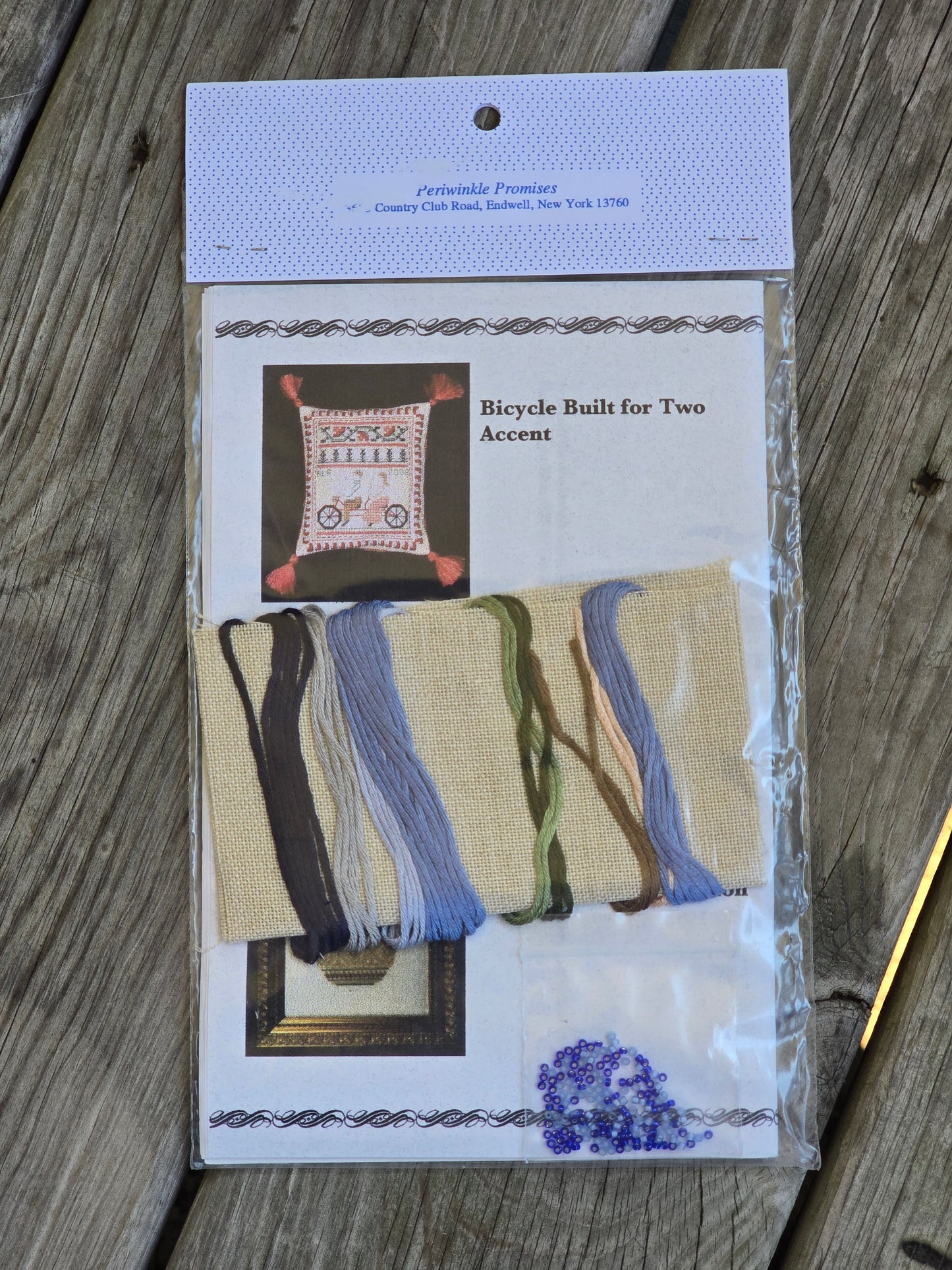 Periwinkle Promises - May Pole - Sampler Accents - Cross Stitch Kit