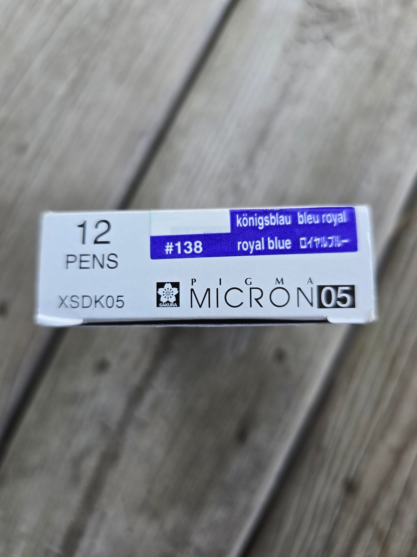 Pigma Micron Pen - 05 - Red, Royal Blue
