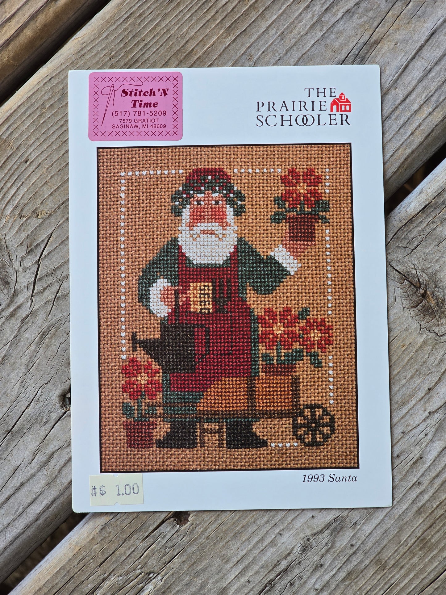 The Prairie Schooler - 1993 Santa - Cross Stitch Pattern