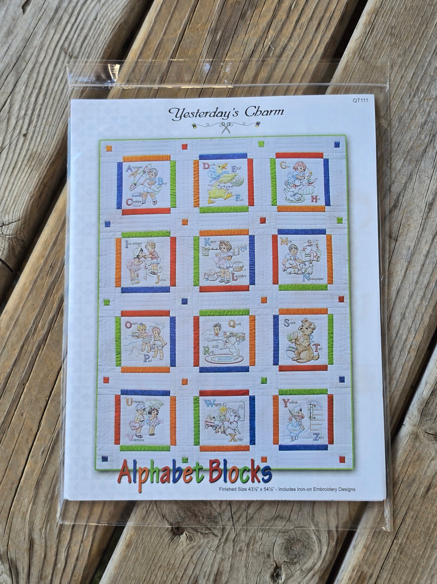 Yesterday's Charm - Alphabet Blocks - Quilt Pattern