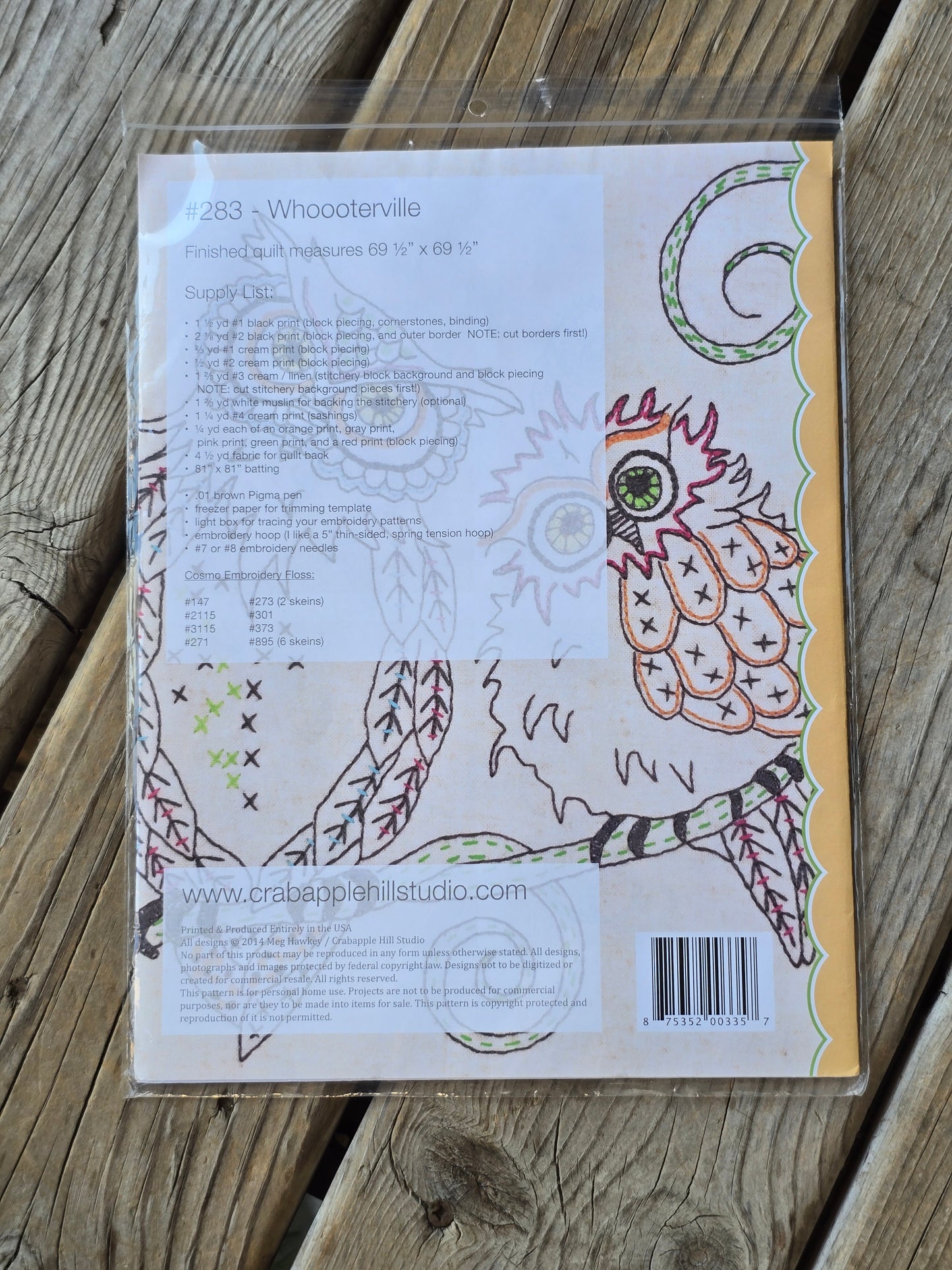 Crab-apple Hill - Whooterville - Quilt Pattern
