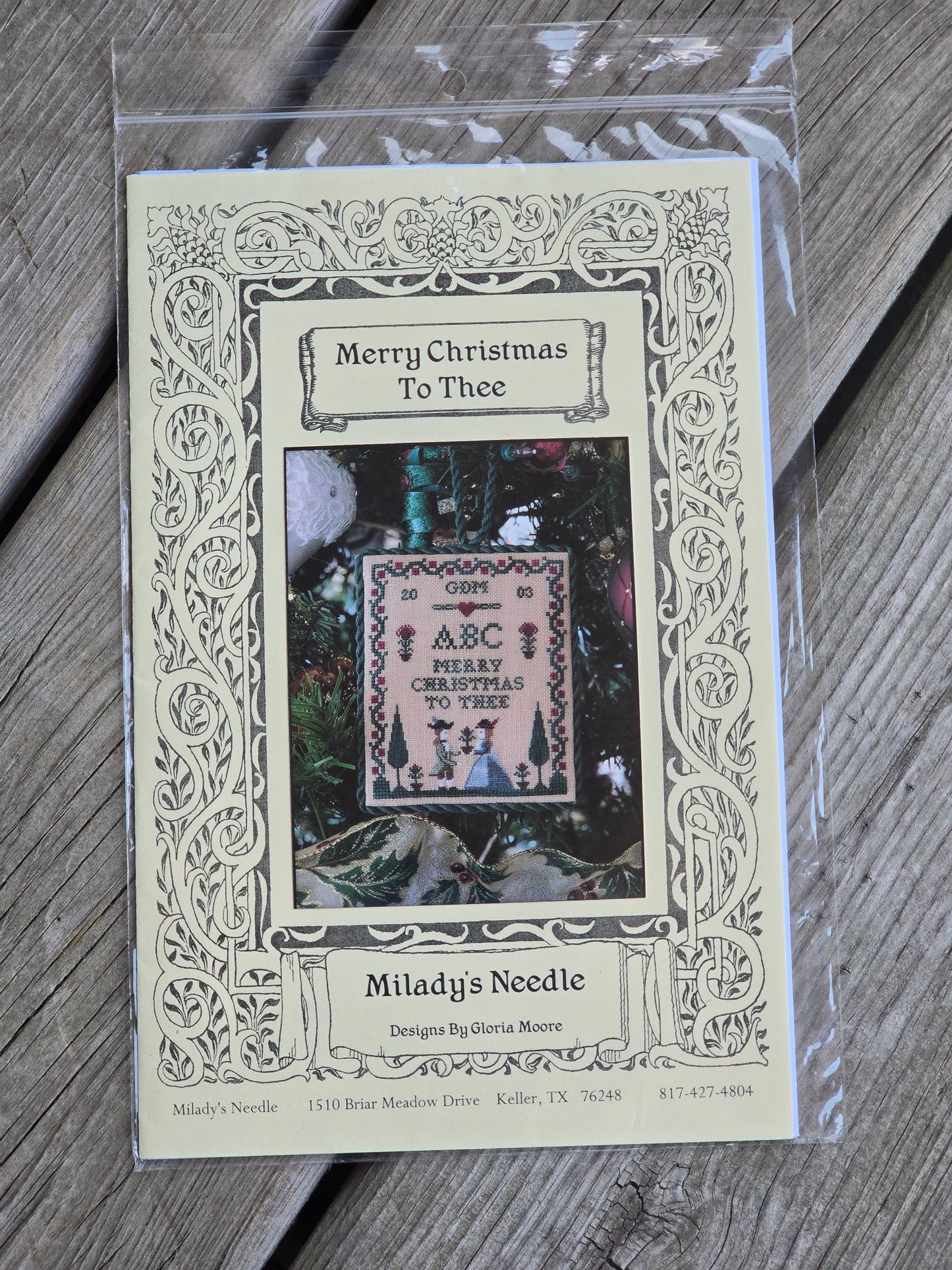 Milady's Needle - Merry Christmas To Thee - Cross Stitch Pattern