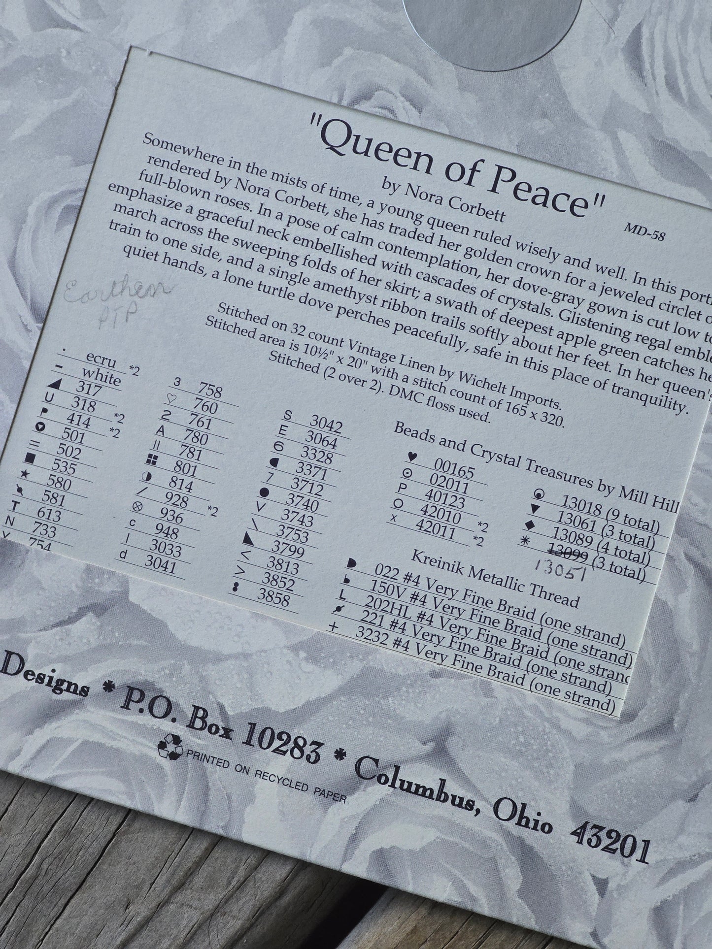 Mirabilia - Queen of Peace - Cross Stitch Pattern