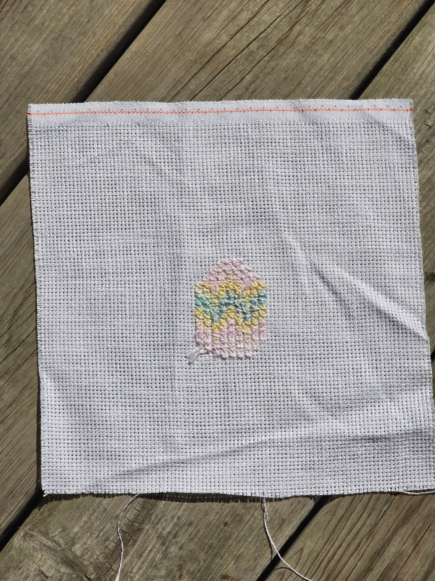 Designer Unknown - Easter Egg - Completed Cross Stitch