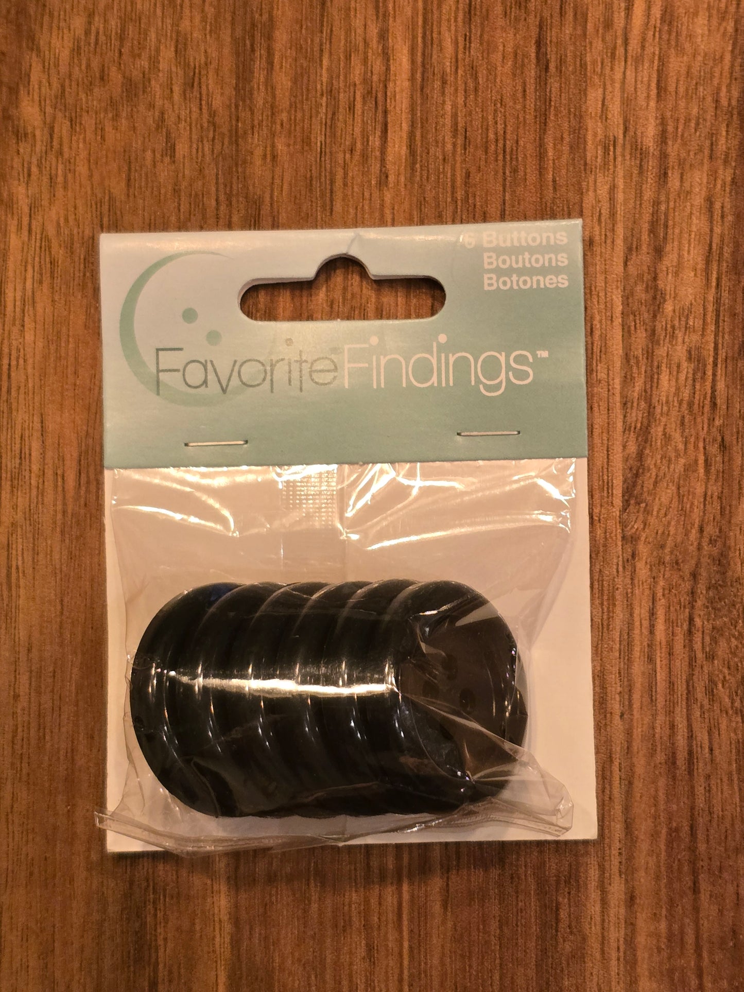 Favorite Findings - Large Round Black Buttons