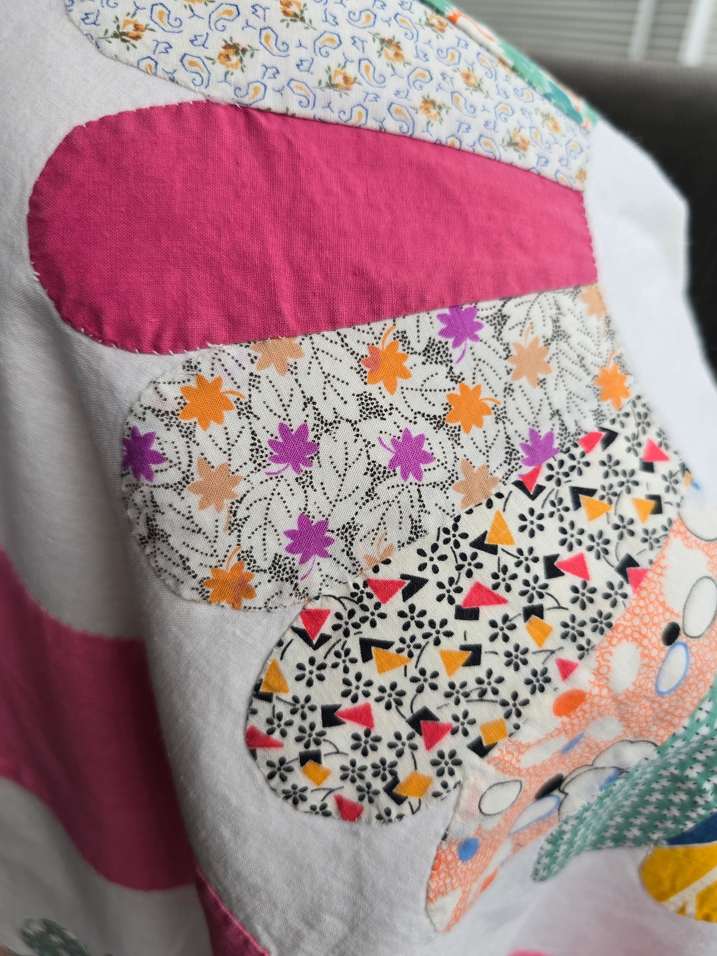 Vintage Dresden Plate Quilt Top