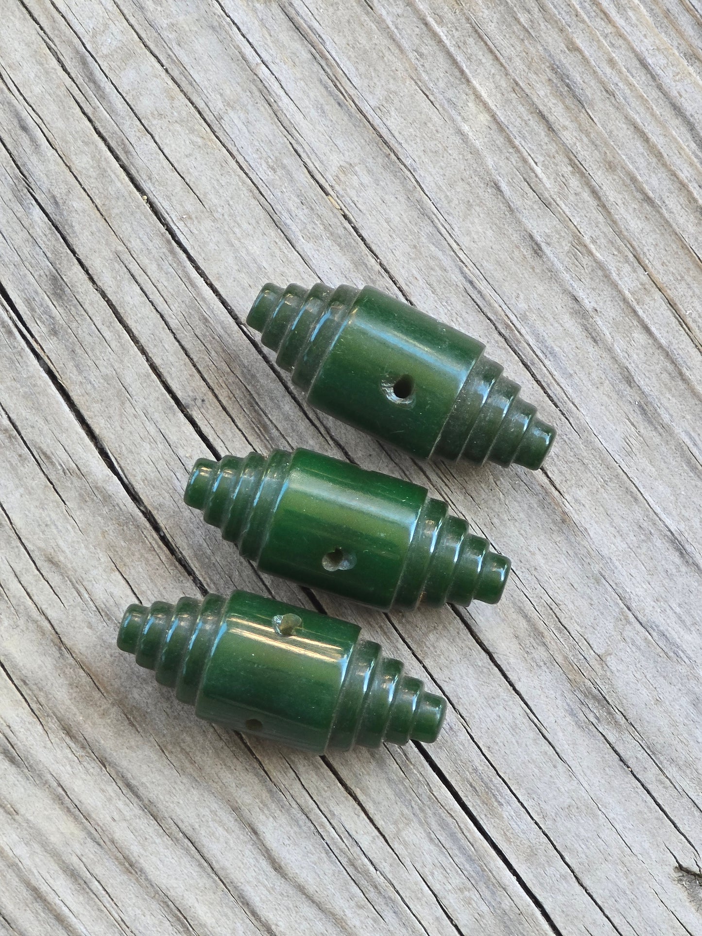 Green Toggle Bakelite Buttons