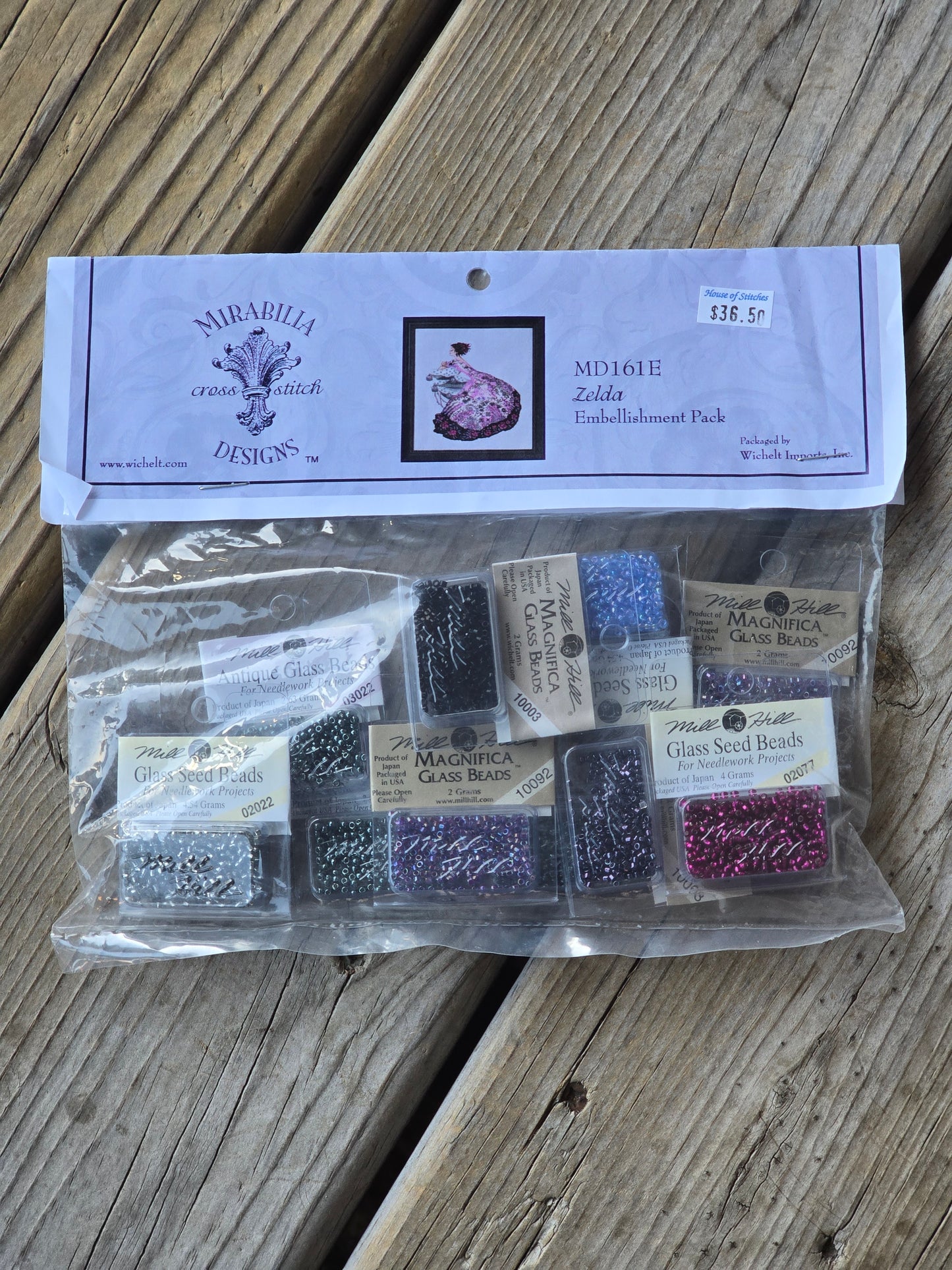 Mirabilia - Zelda - Cross Stitch Pattern with Embellishment Pack