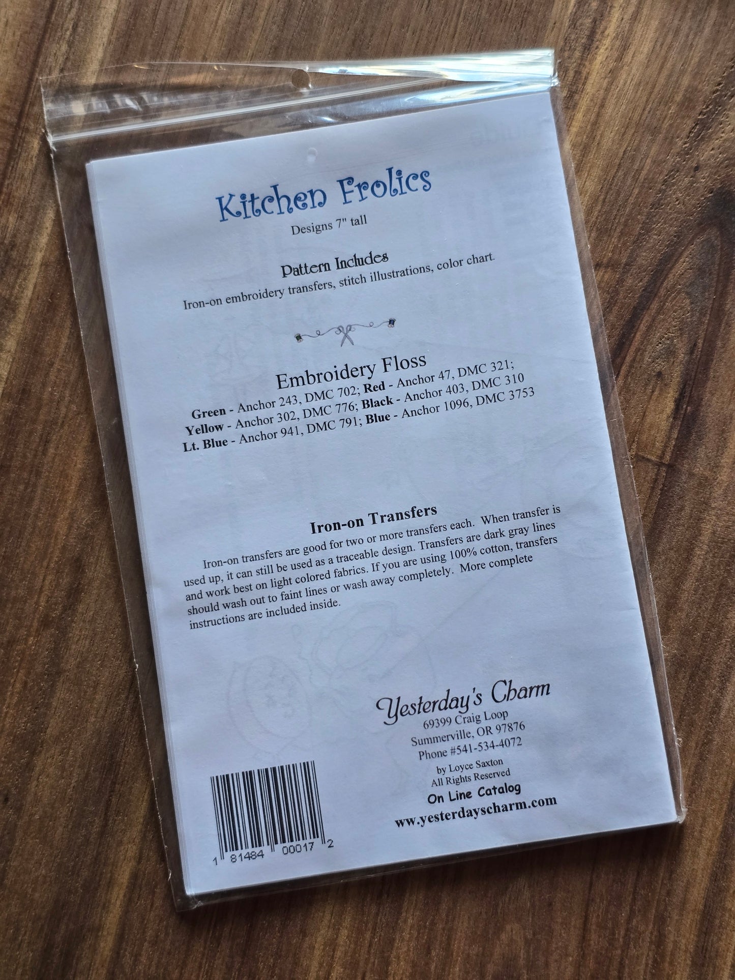 Yesterday's Charm - Kitchen Frolics - Quilt Pattern