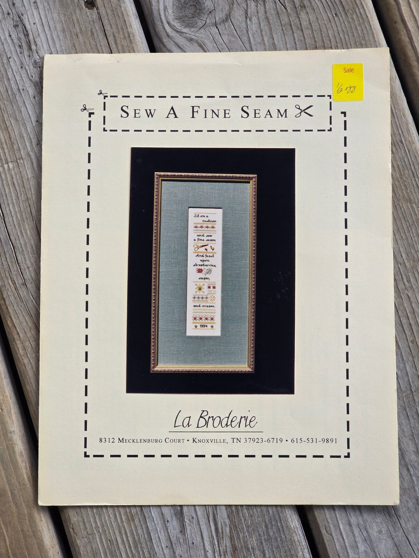 LaBroderie - Sew A Fine Seam - Cross Stitch Pattern