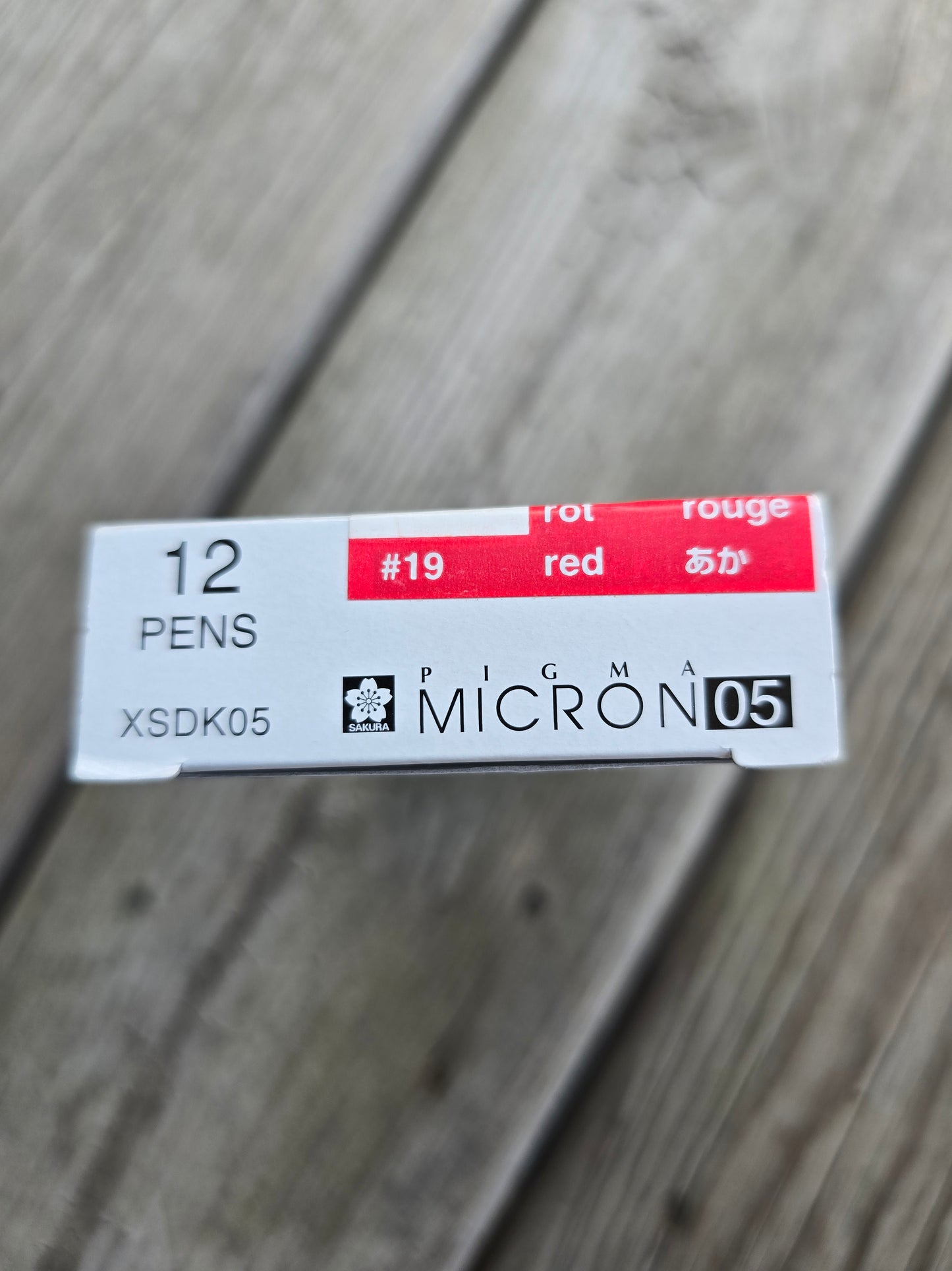 Pigma Micron Pen - 05 - Red, Royal Blue