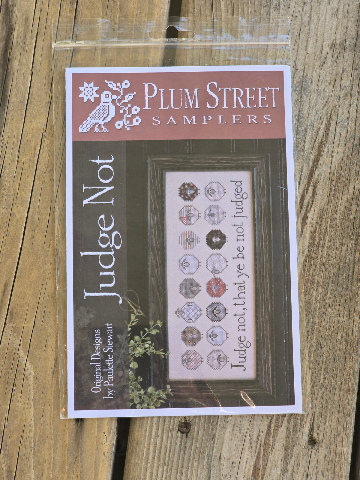 Plum Street Samplers - Judge Not - Cross Stitch Pattern