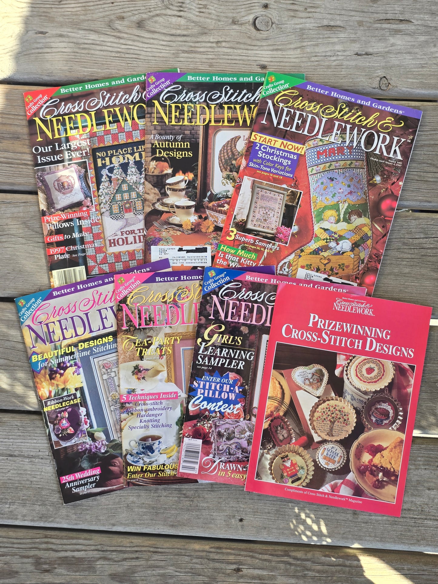 Better Homes and Gardens - Cross Stitch & Needlework - 1997 Magazine Bundle