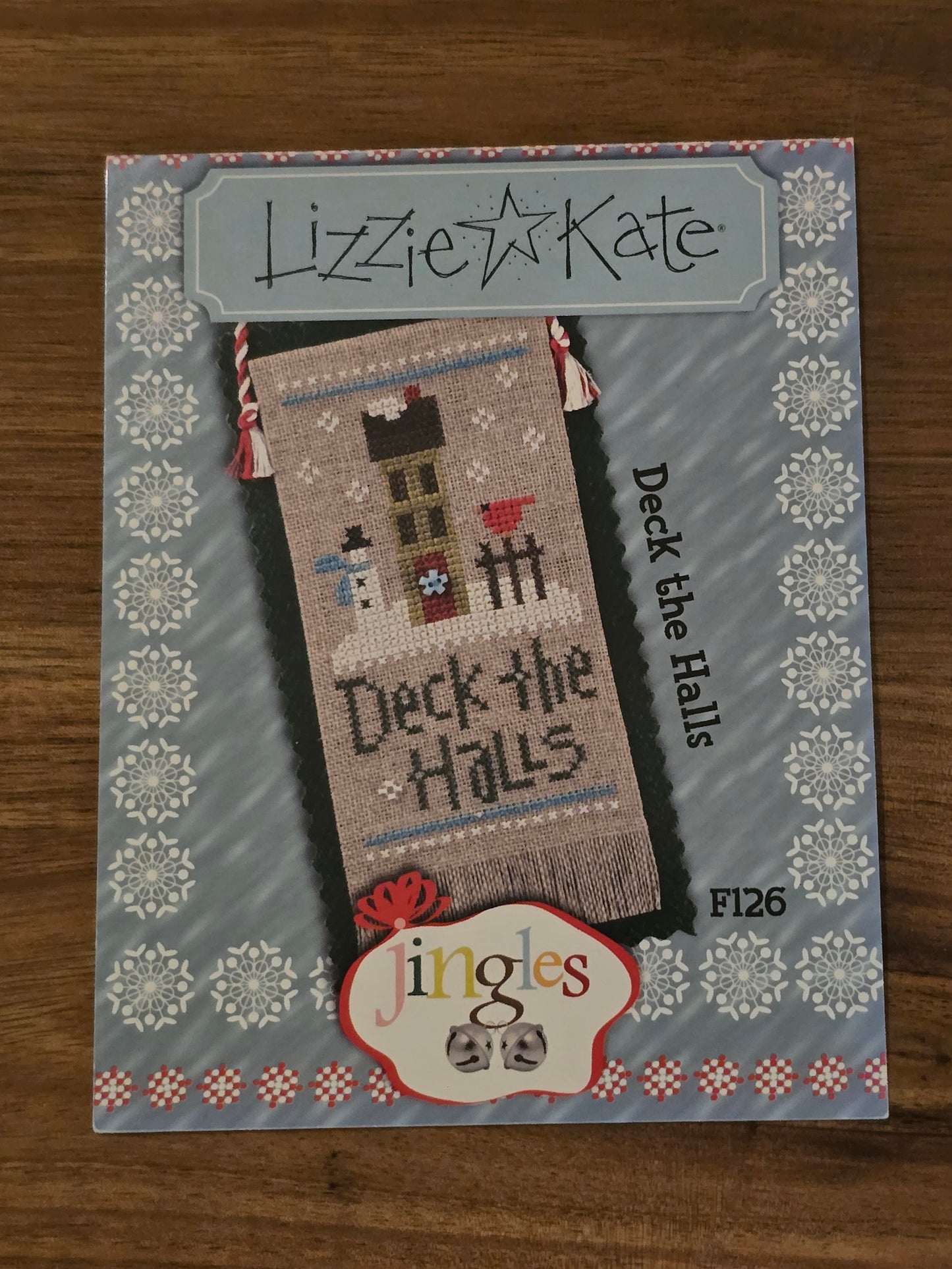 Lizzie Kate - Jingles - Deck the Halls - F126 - Cross Stitch Pattern