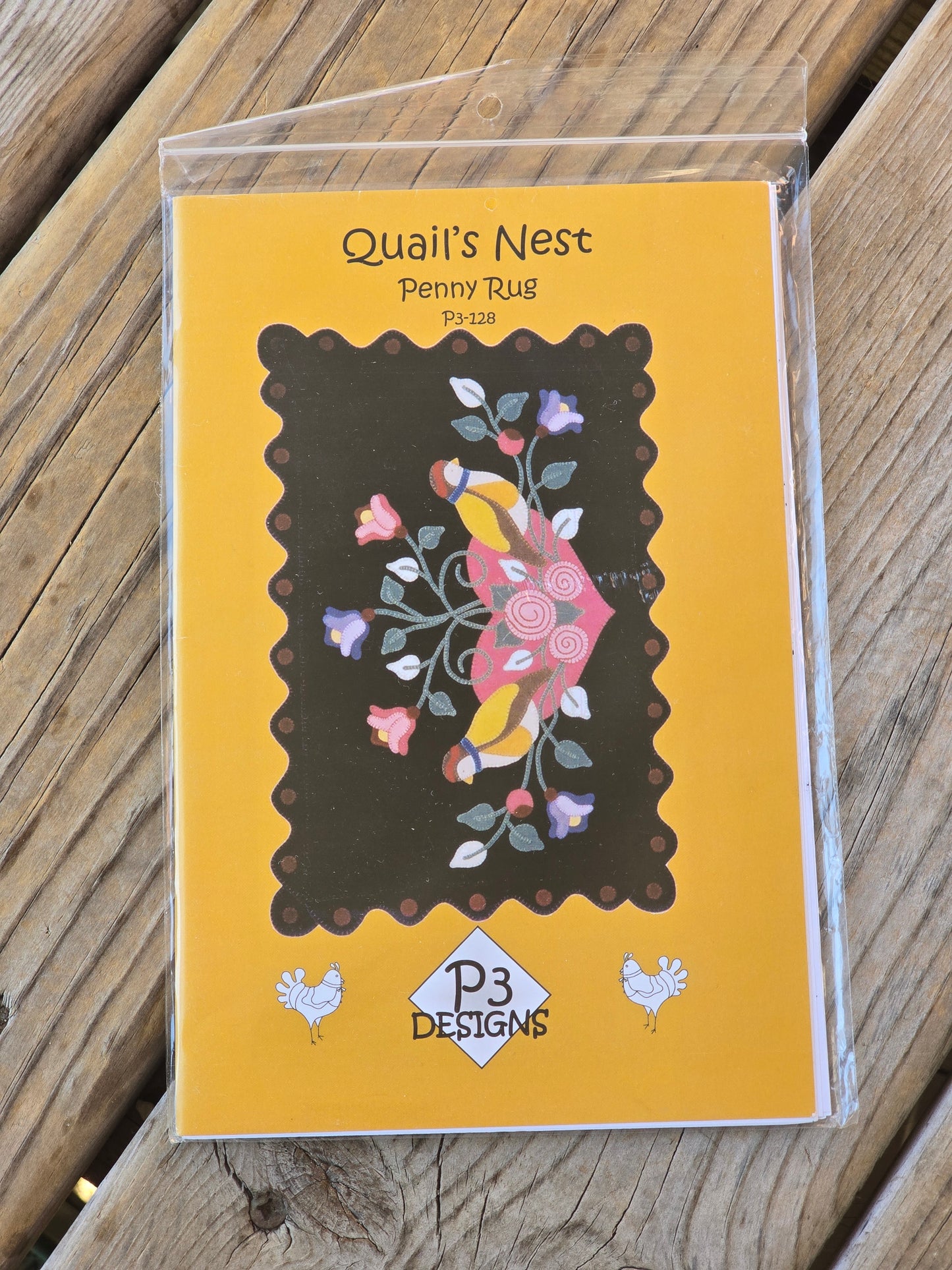 P3 Designs - Quail's Nest Penny Rug - Quilt Pattern