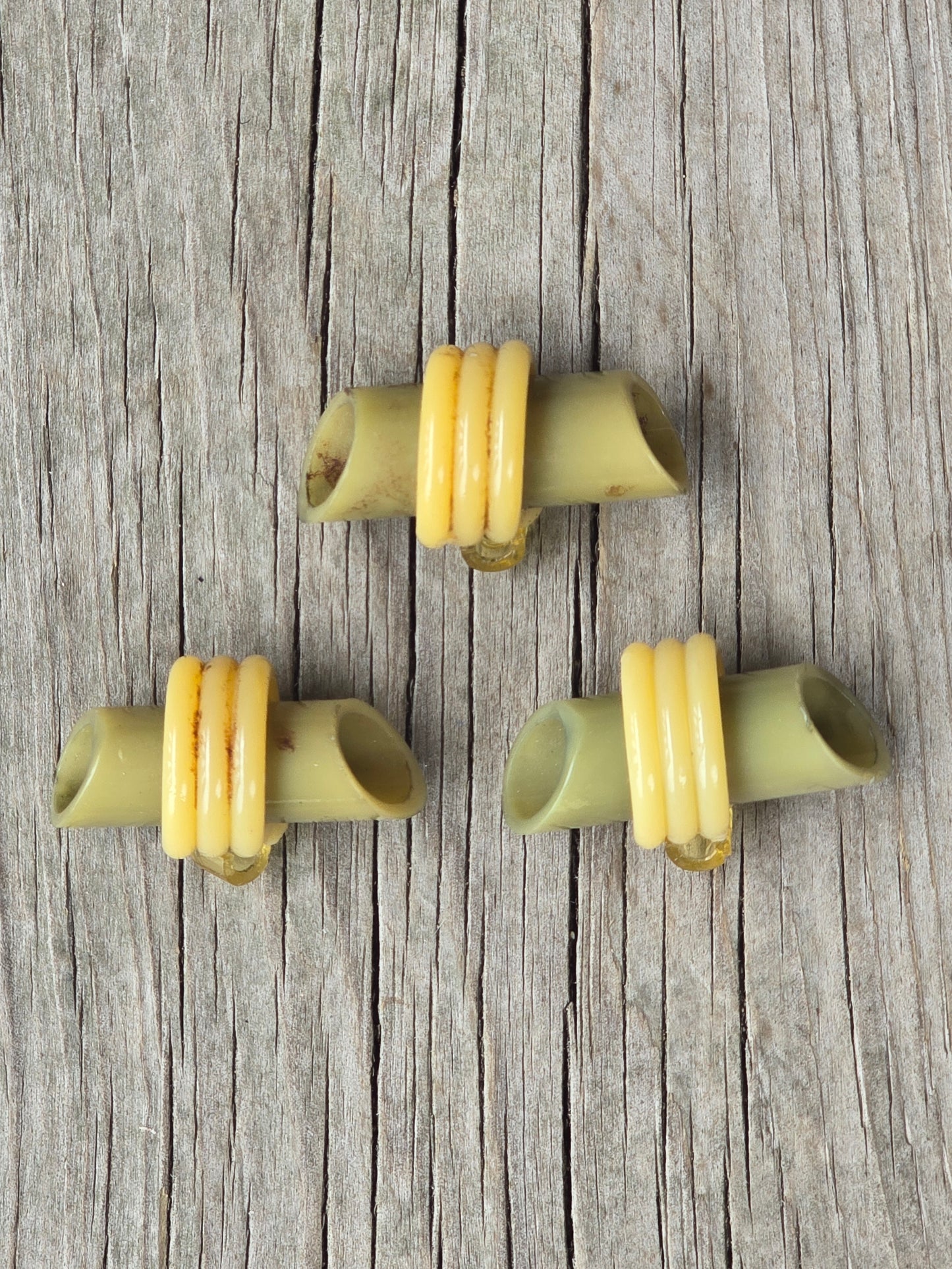 Vintage Celluloid Extruded Barrel Buttons