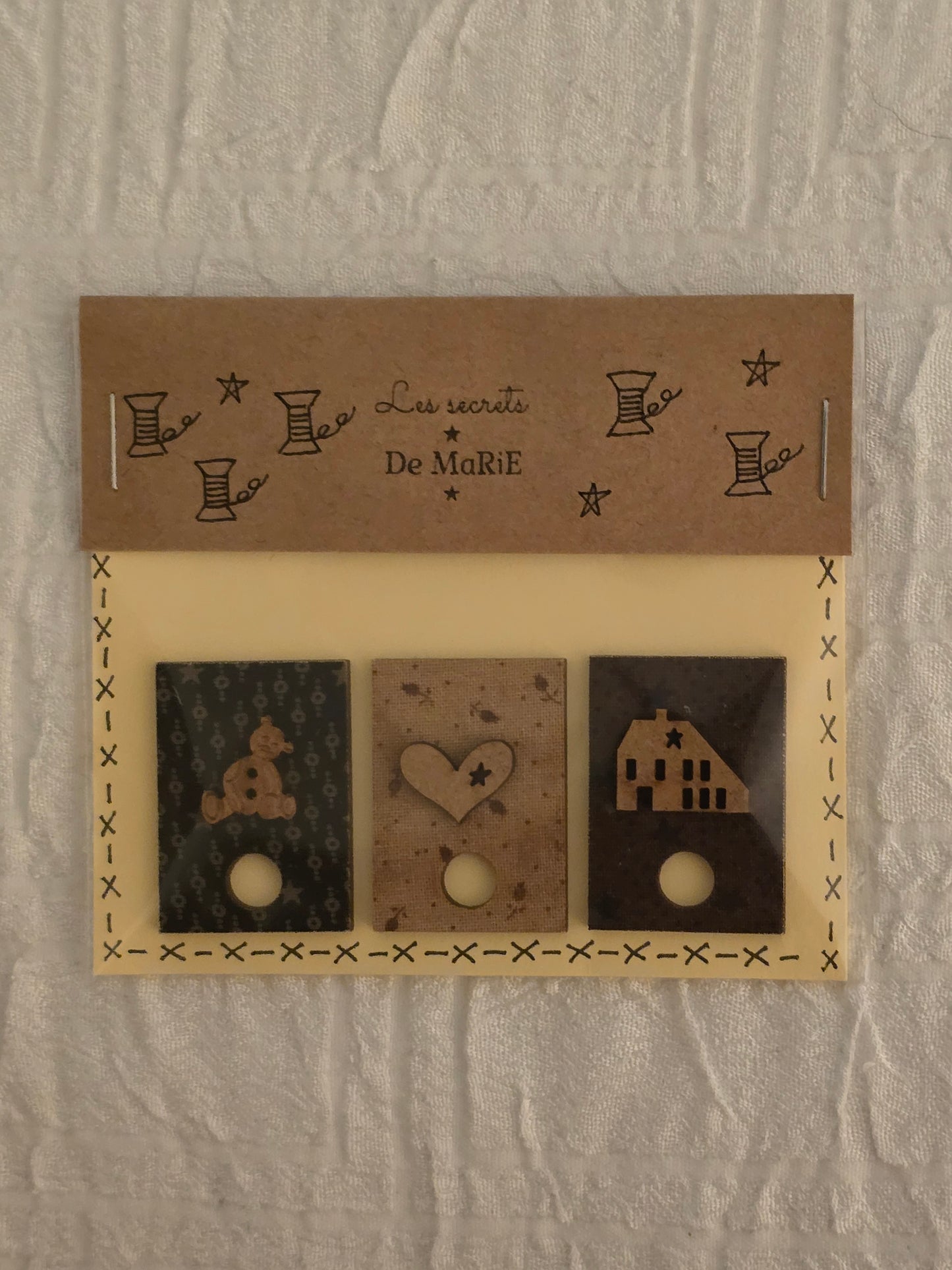Les Secrets De Marie - Bear, Heart, House Thread Holders - Nashville Needlework Market 2026