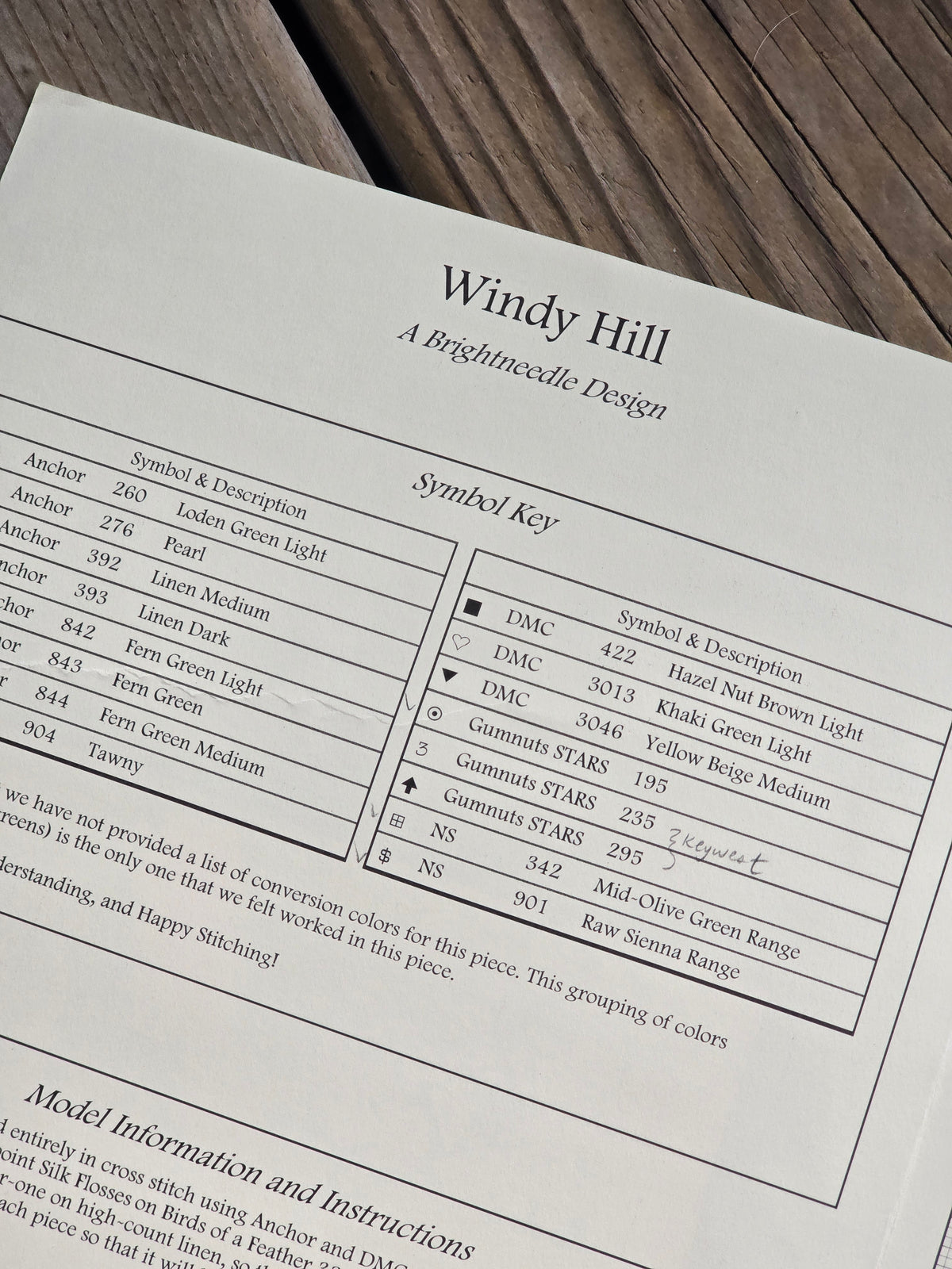 Brightneedle - Windy Hill - Cross Stitch Pattern