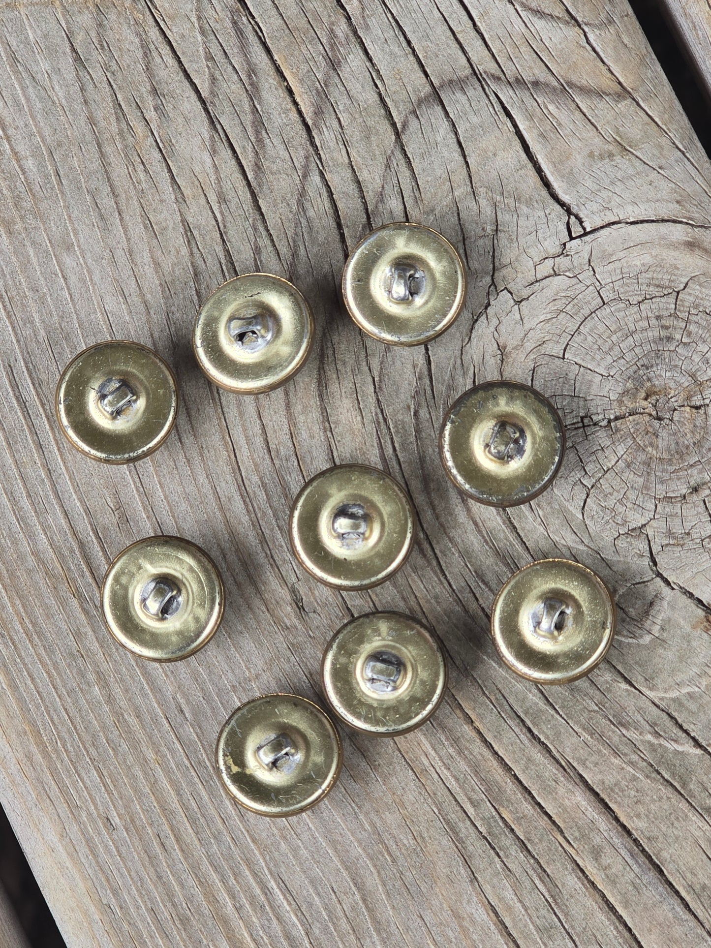 Vintage Fleur-De-Lis Motif Metal Buttons