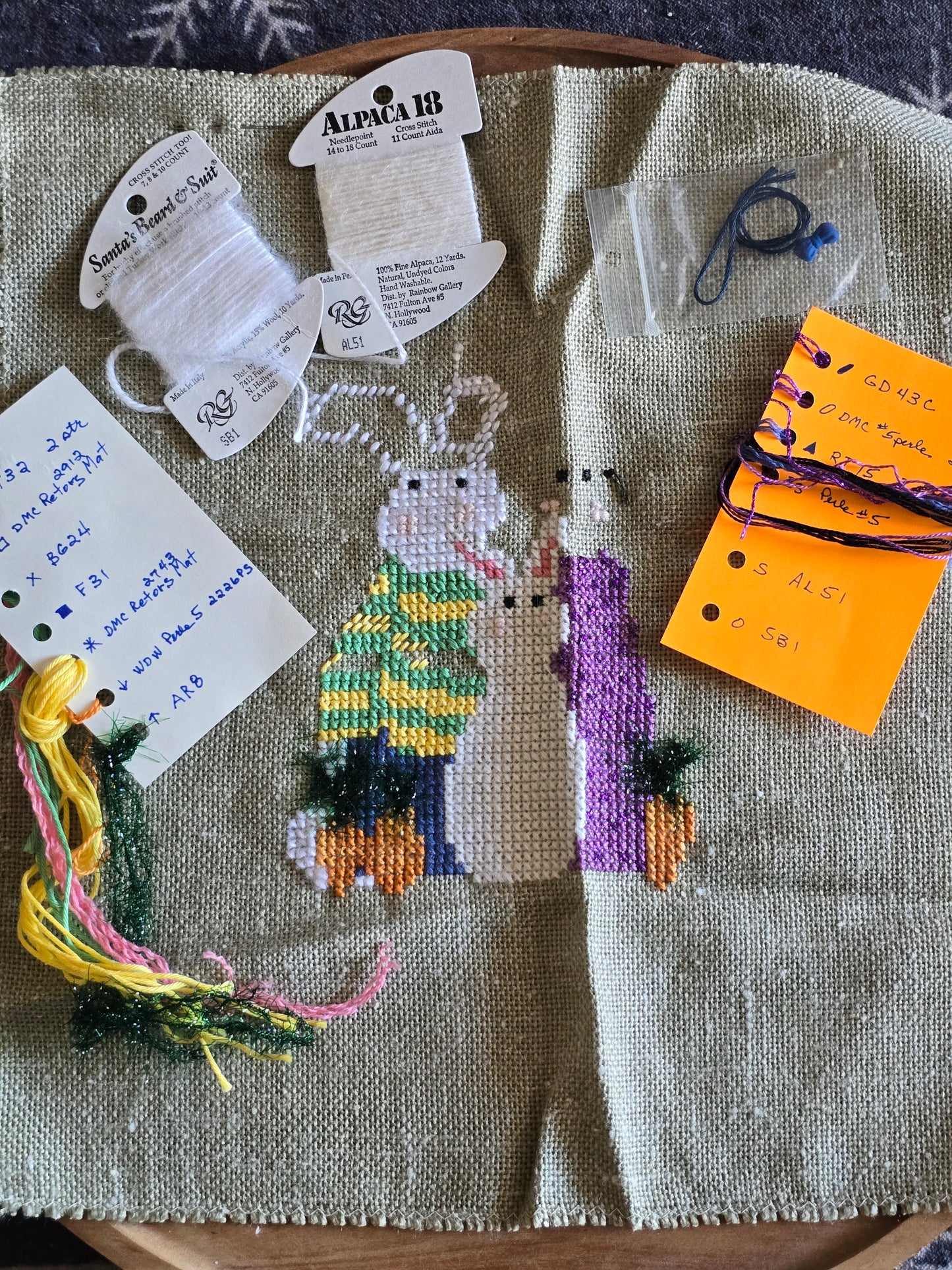The Stitchworks - Fibers-n-Stuff - Bunny Family - Cross Stitch Kit