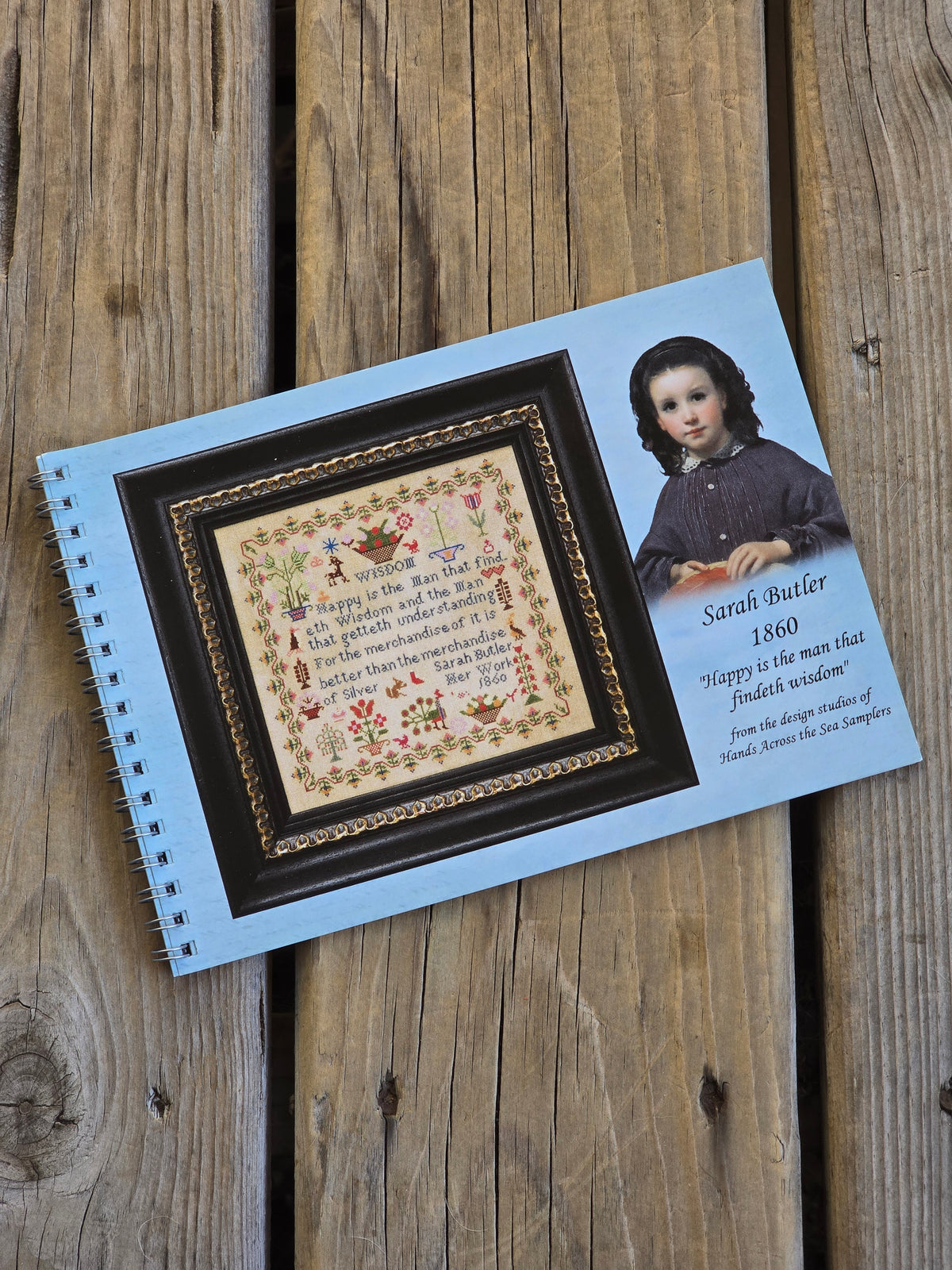 Hands Across The Sea Samplers - Sarah Butler 1860 - Cross Stitch Pattern Booklet