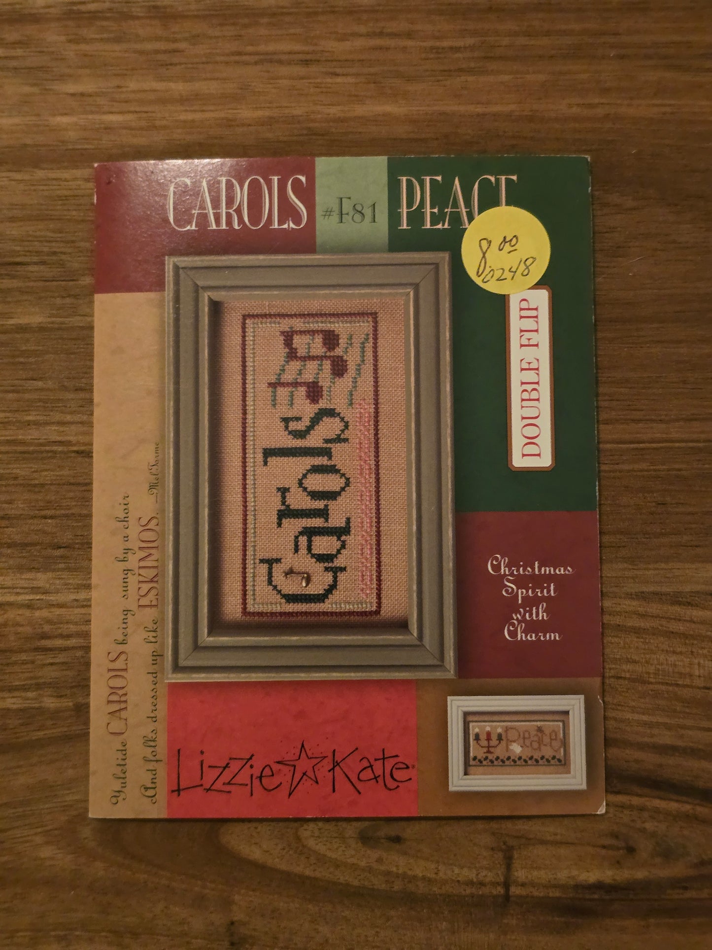 Lizzie Kate - Double Flip - Carols Peace - #F81 - Cross Stitch Pattern