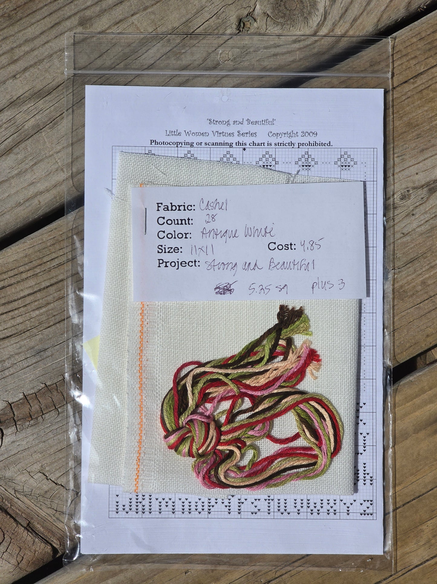 Little House Needleworks - Strong and Beautiful - Cross Stitch Kit