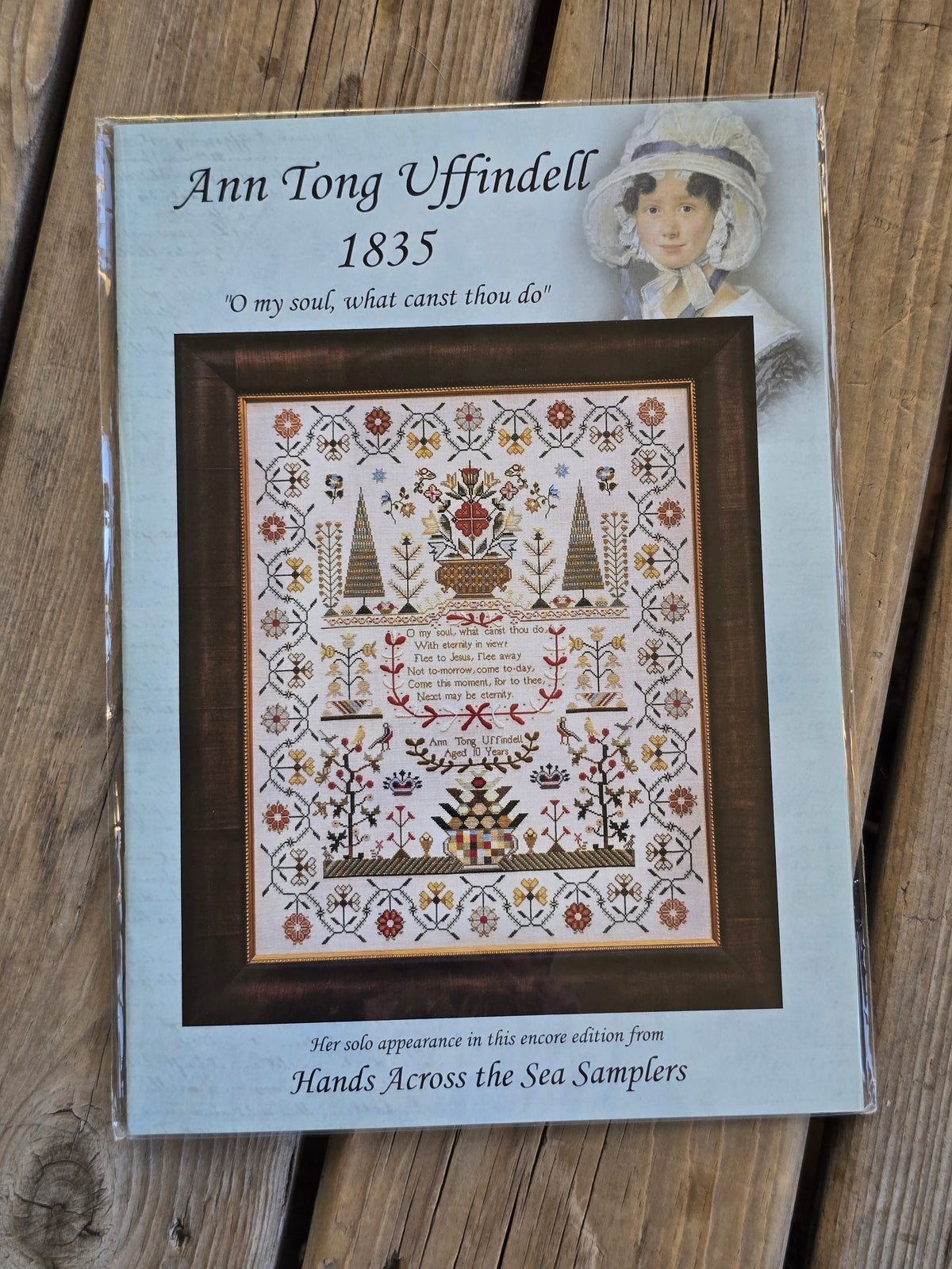 Hands Across The Sea Samplers - Ann Tong Uffindell 1835 - Cross Stitch Pattern Booklet