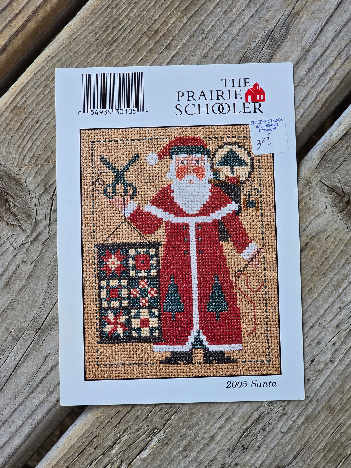 The Prairie Schooler - 2005 Santa - Cross Stitch Pattern