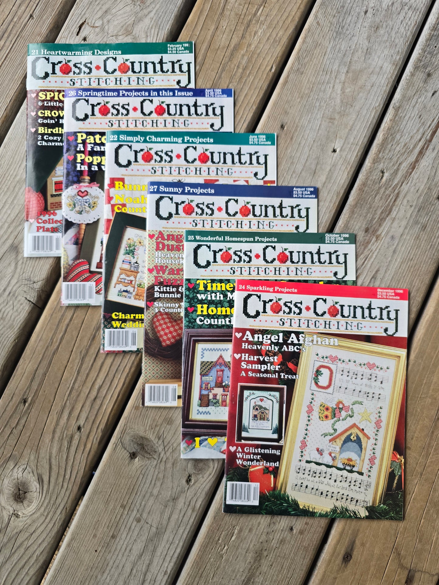 Cross Country Stitching Magazine - 1996 Bundle