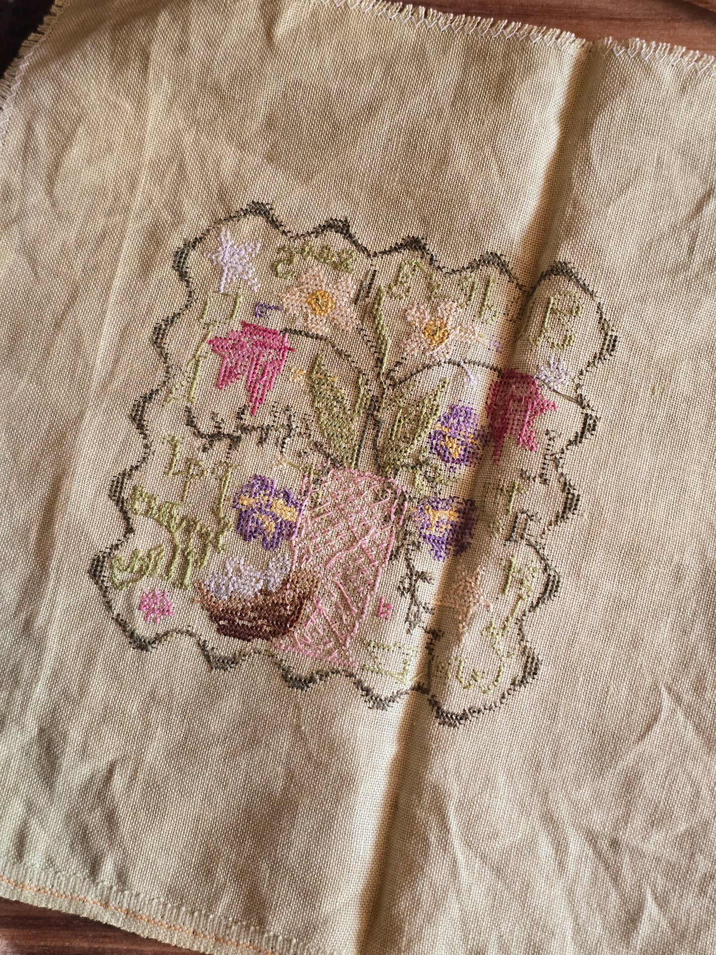 Blackbird Designs - Spring Fling - Completed Cross Stitch