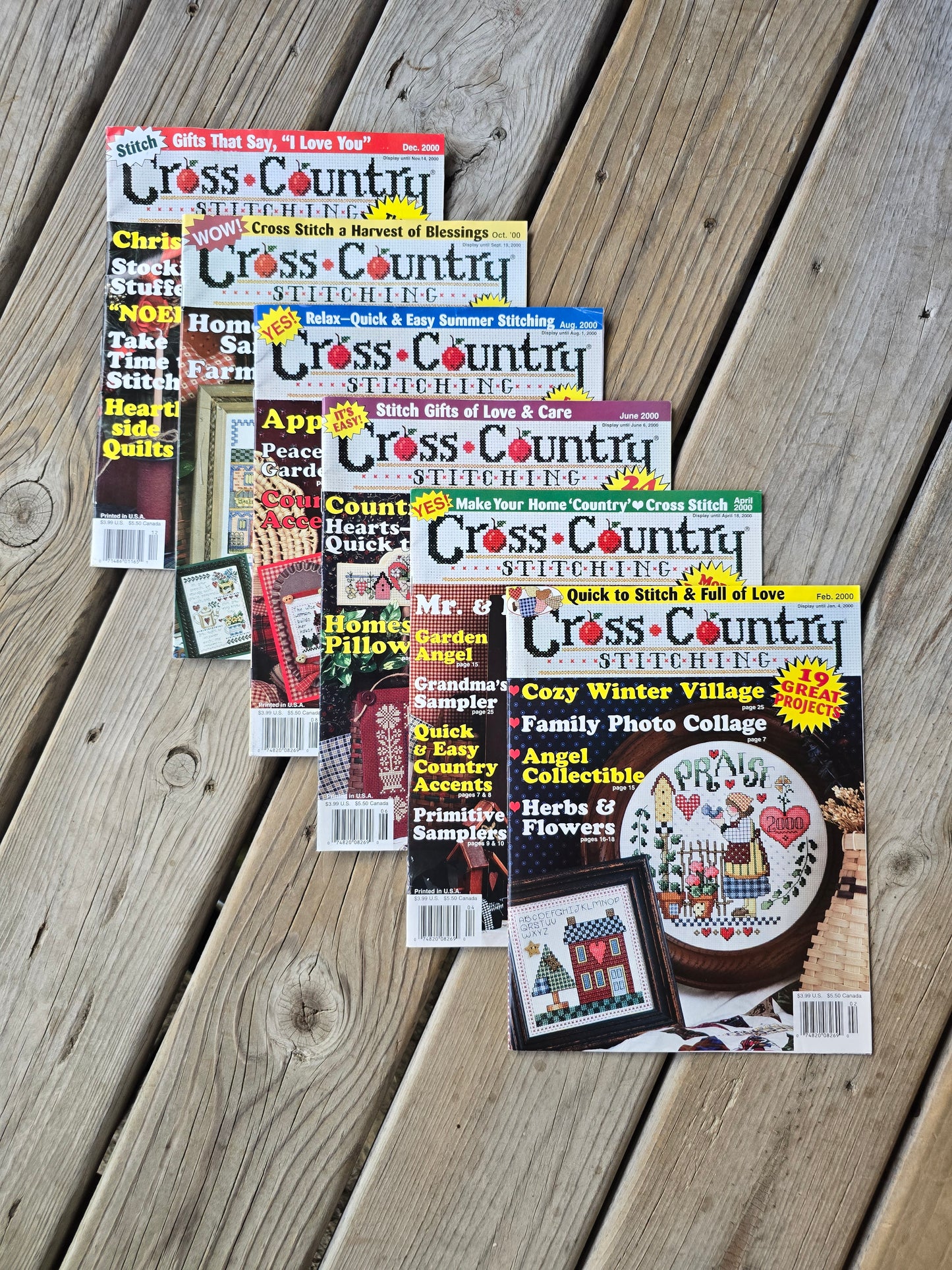 Cross Country Stitching Magazine - 2000 Bundle