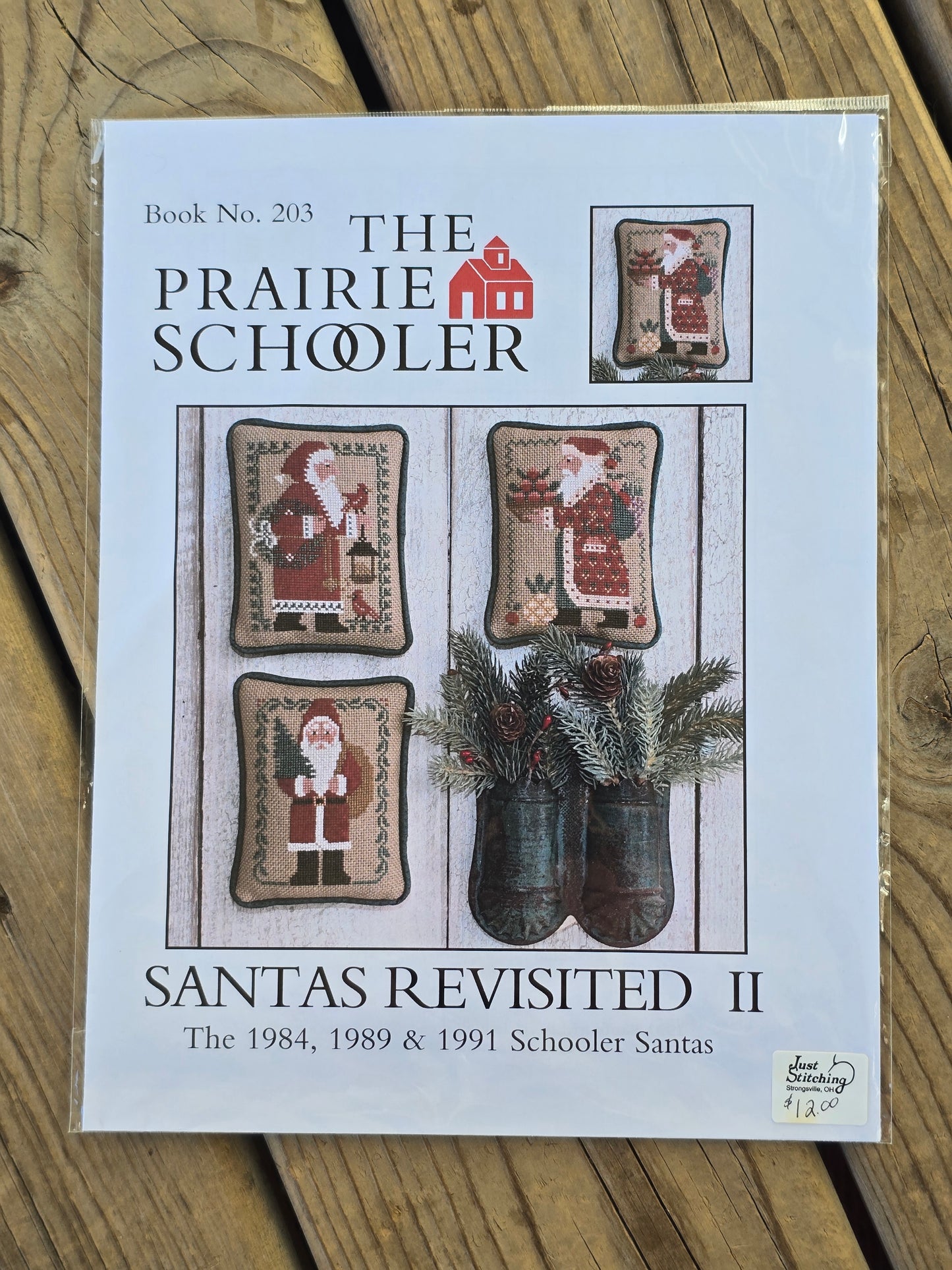 The Prairie Schooler - Santas Revisited II - Book No. 203 - Cross Stitch Pattern