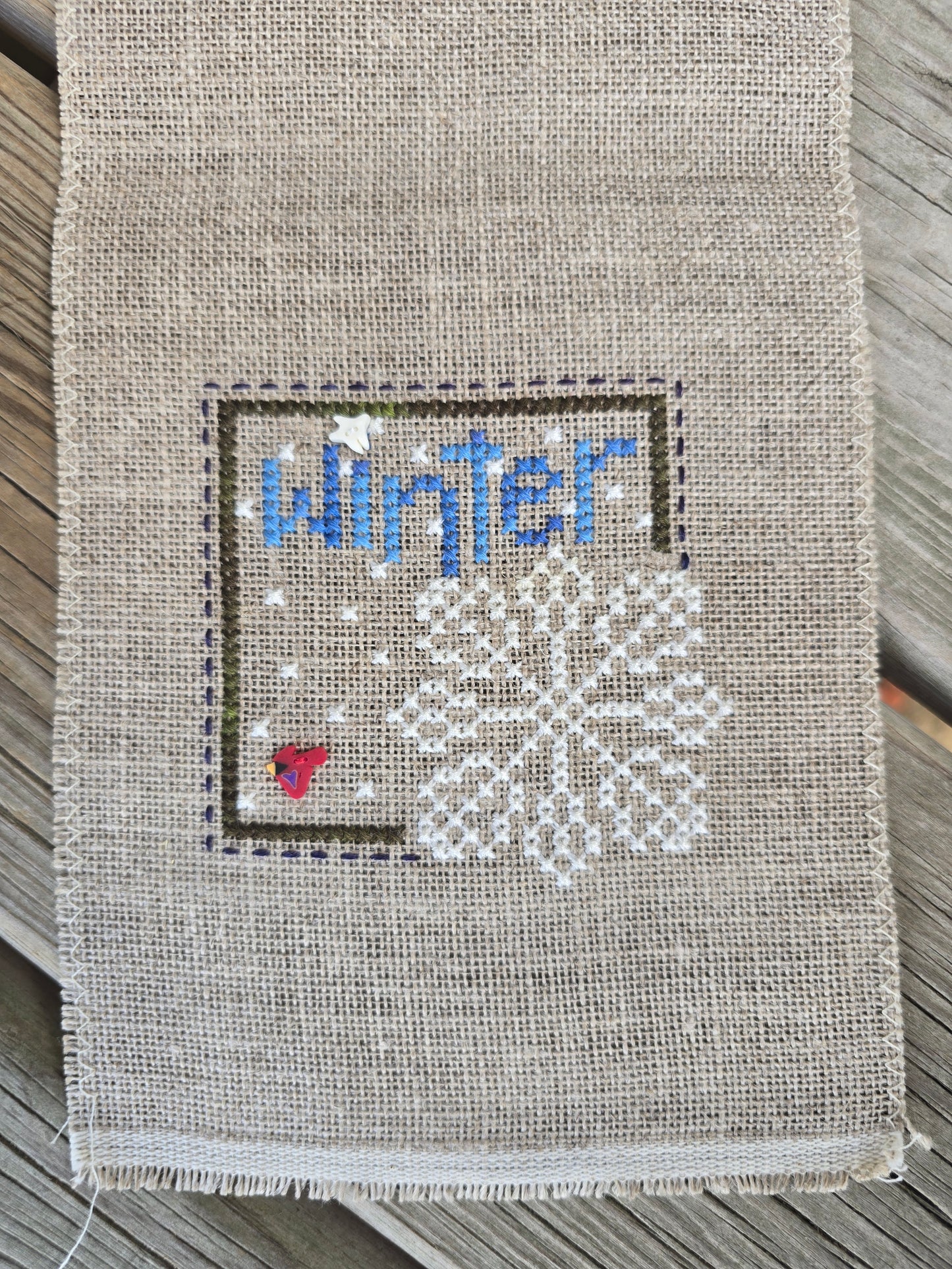 Four Seasons - Completed Cross Stitch
