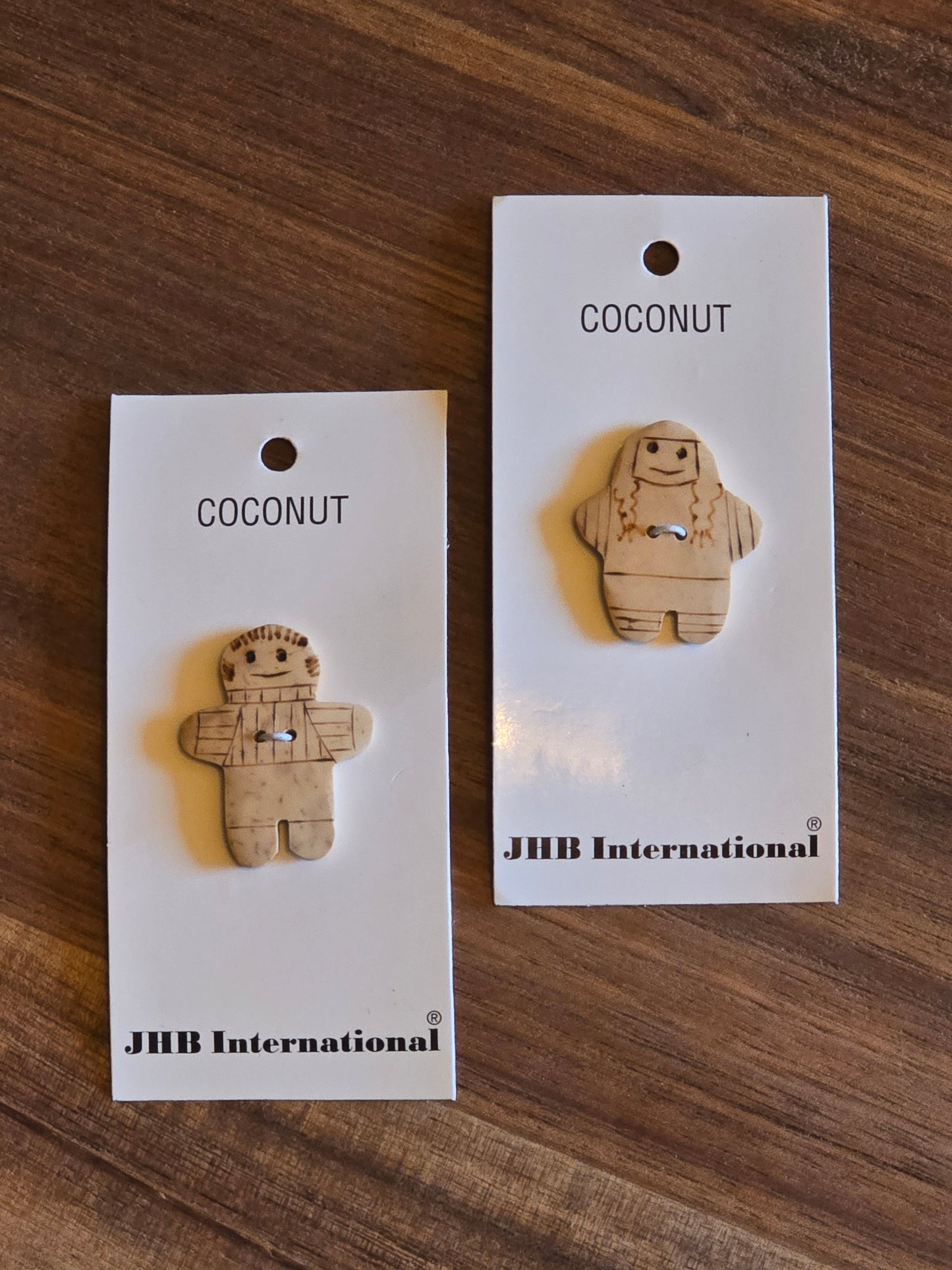 JHB International - Boy & Girl Coconut Buttons