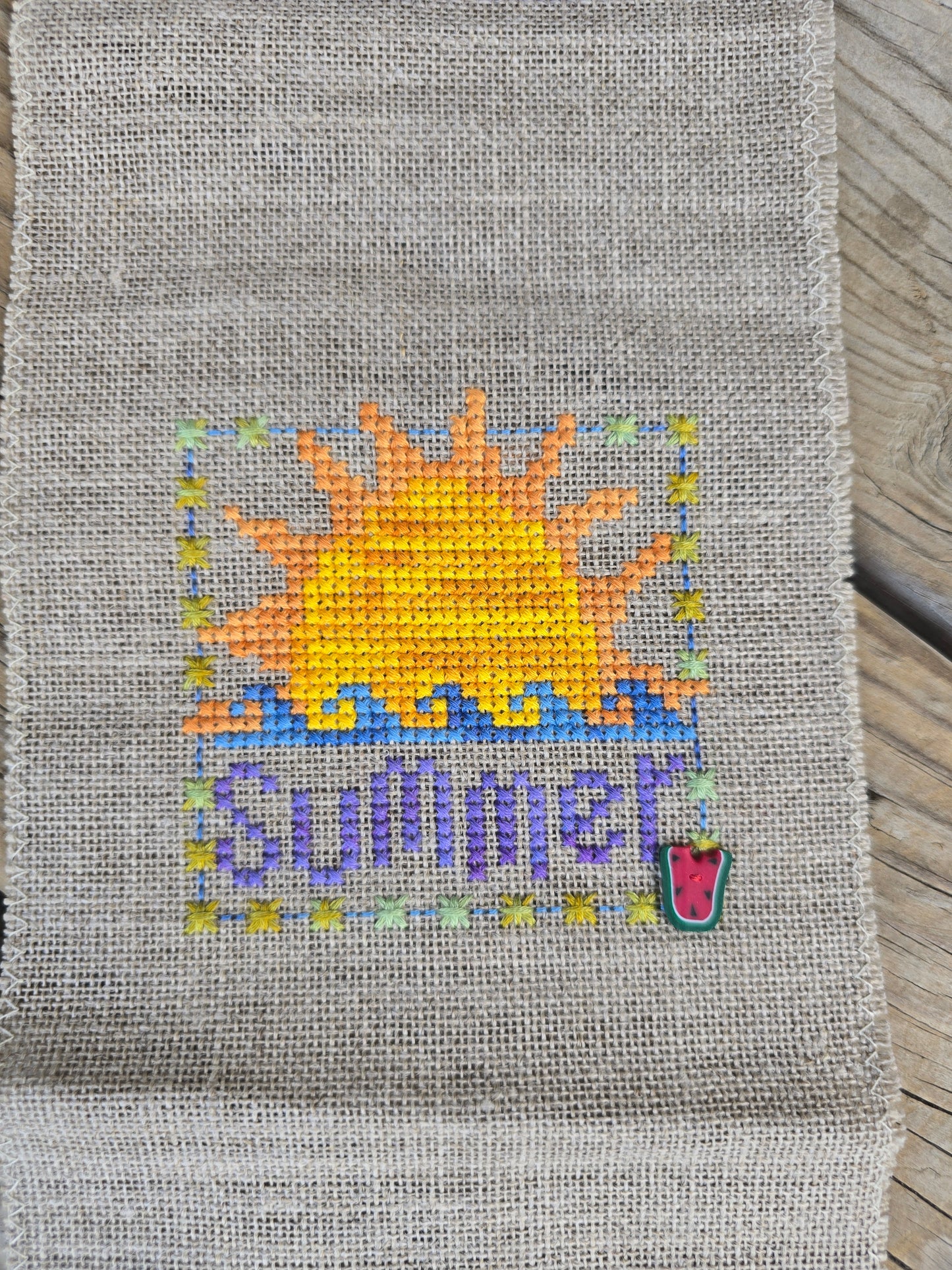 Four Seasons - Completed Cross Stitch