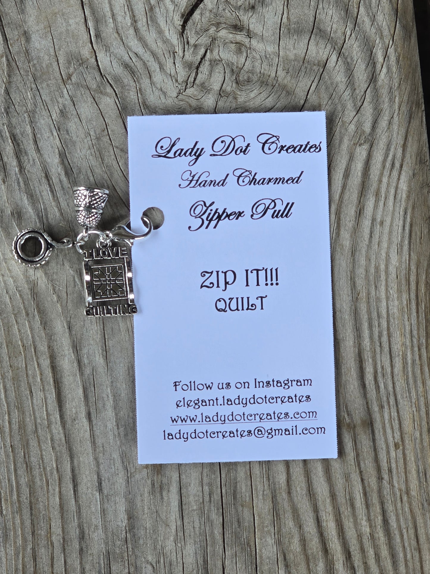 Lady Dot Creates - Quilt - Zip Its - Zipper Pull - Nashville Needlework Market 2026