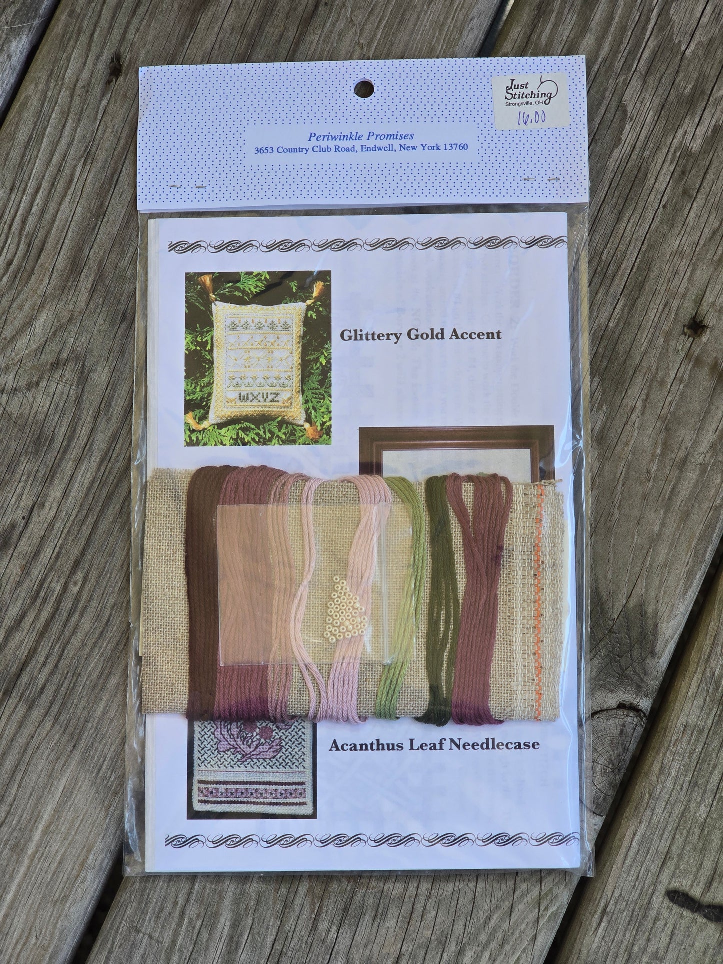 Periwinkle Promises - Perky Plum - Sampler Accents - Cross Stitch Kit