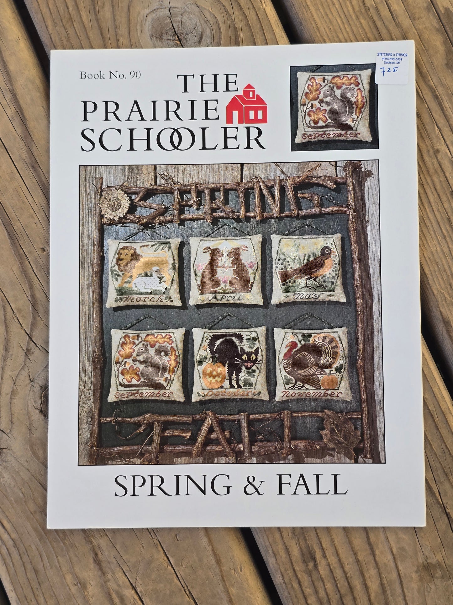 The Prairie Schooler - Spring & Fall, Summer & Winter - Book Nos. 90, 91 - Cross Stitch Pattern