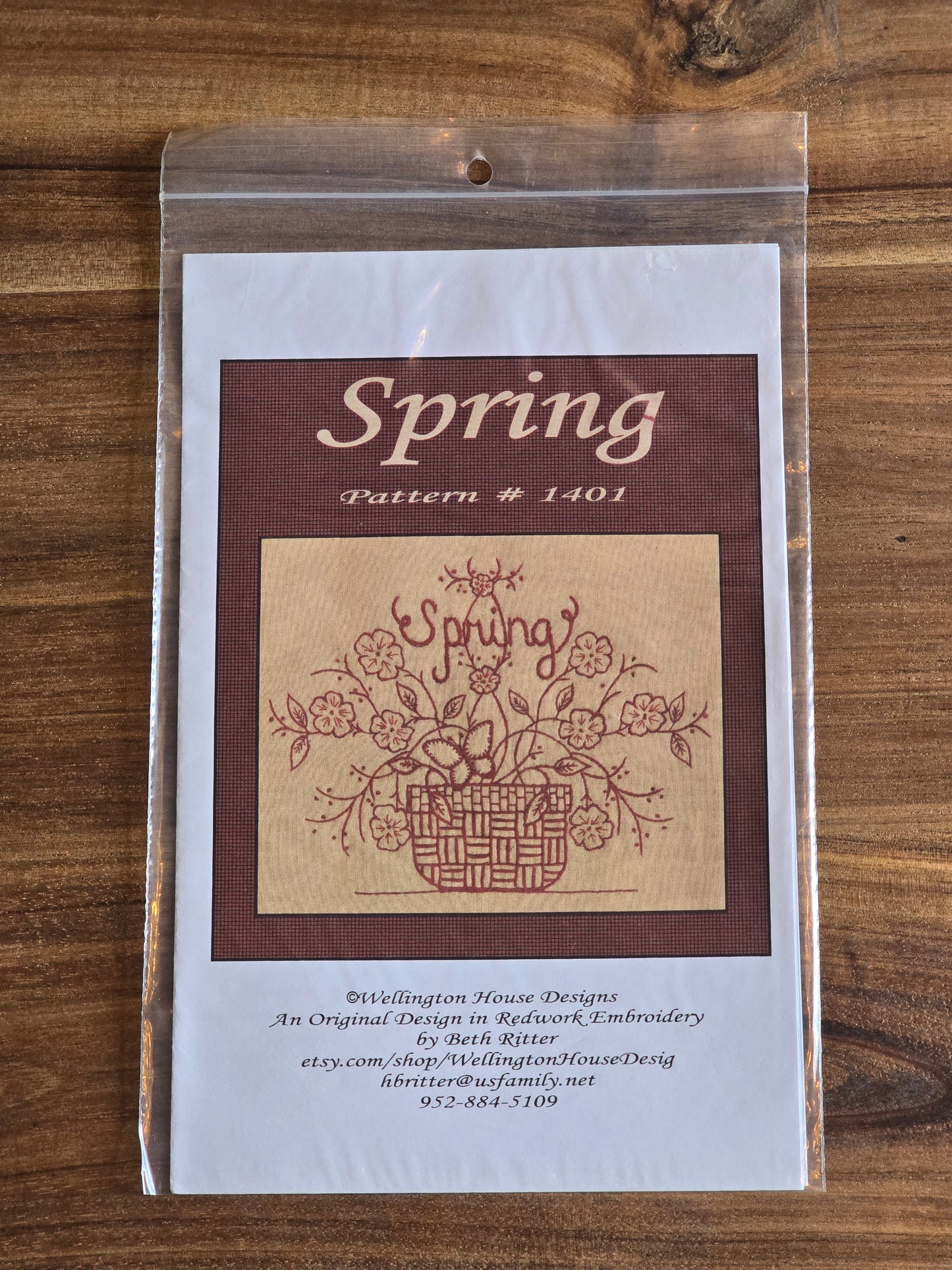 Wellington House Designs - Spring - Embroidery Pattern