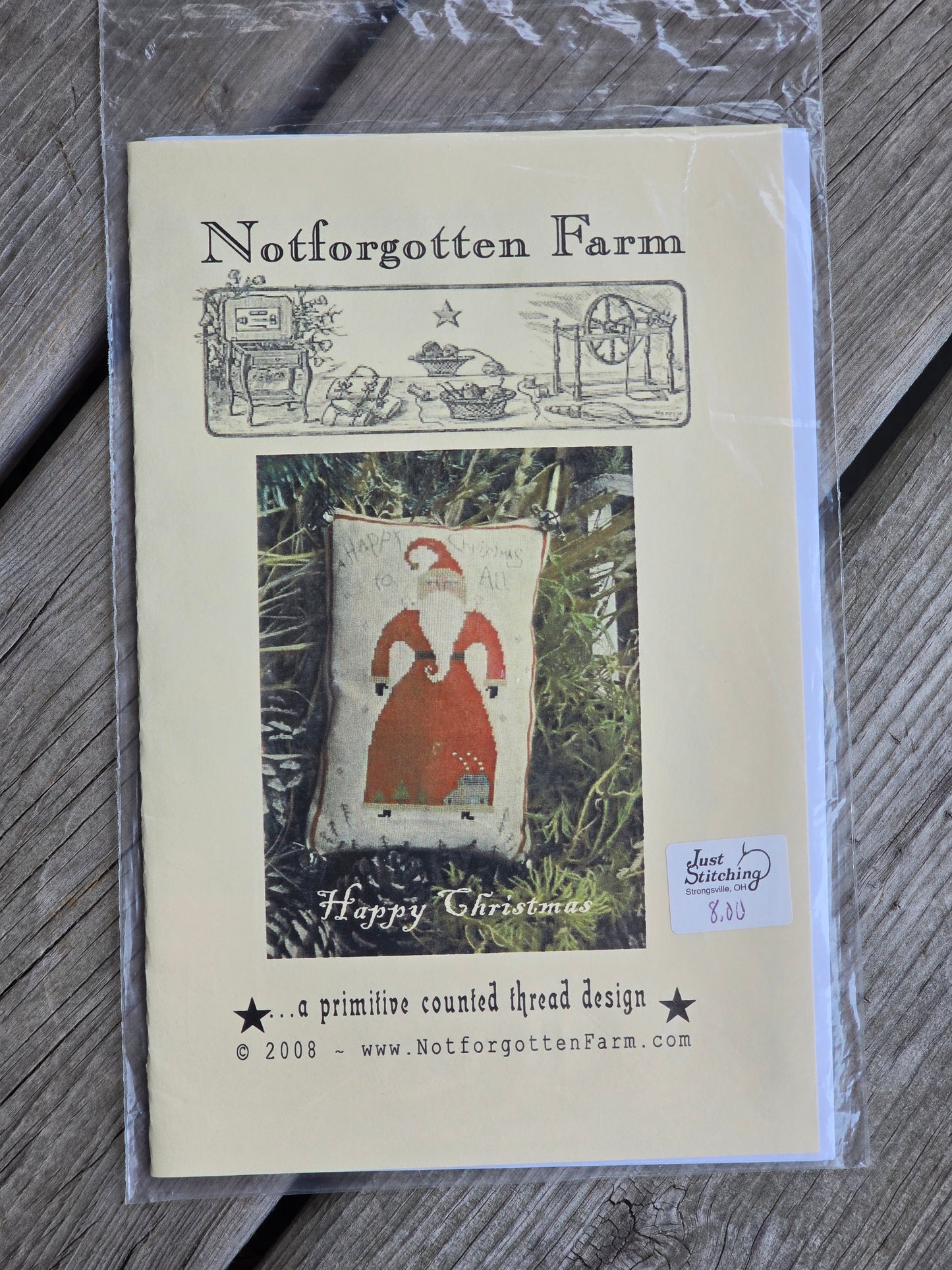Notforgotten Farm - Happy Christmas - Cross Stitch Pattern