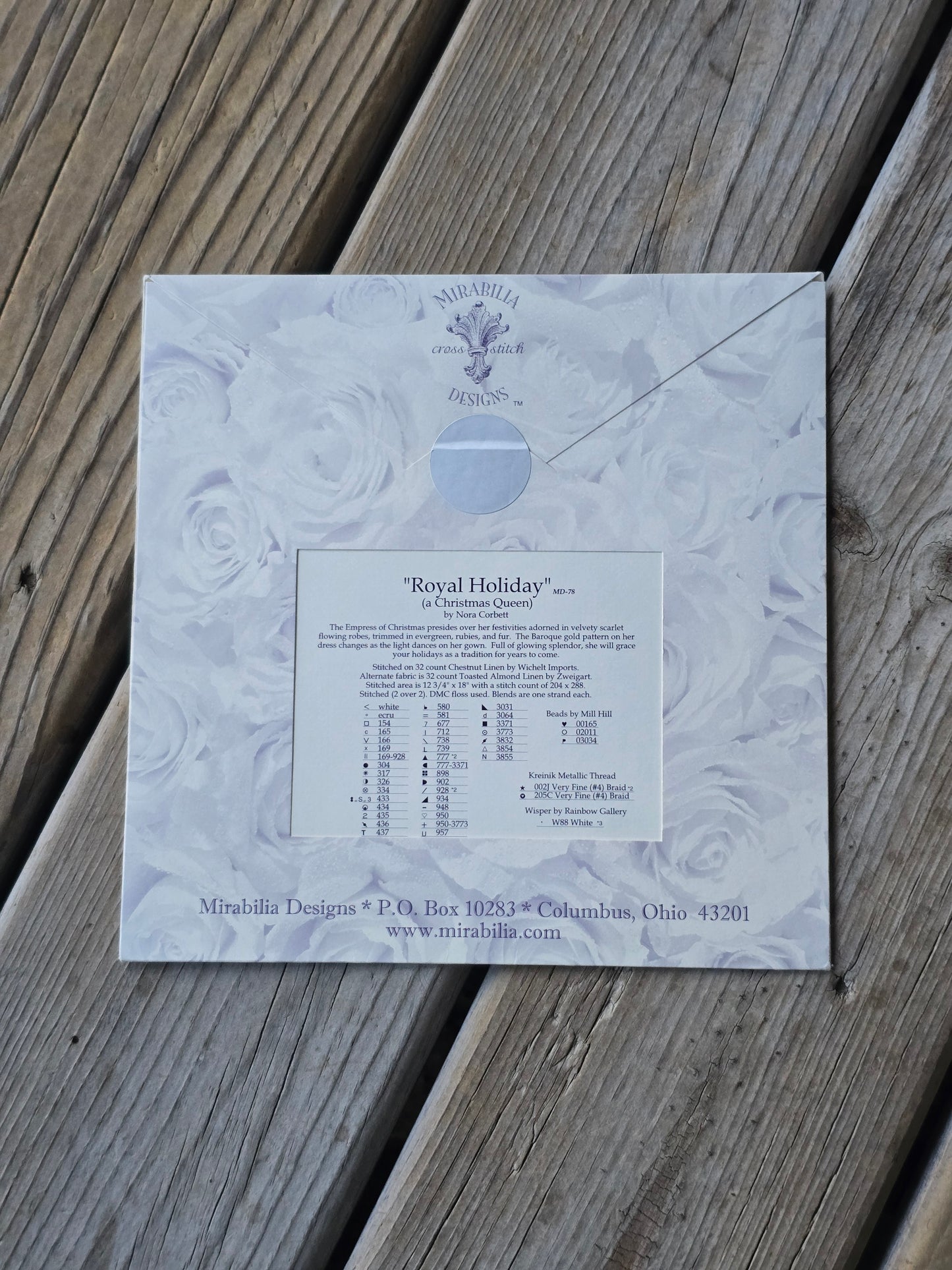 Mirabilia - Royal Holiday (a Christmas Queen) - Cross Stitch Pattern