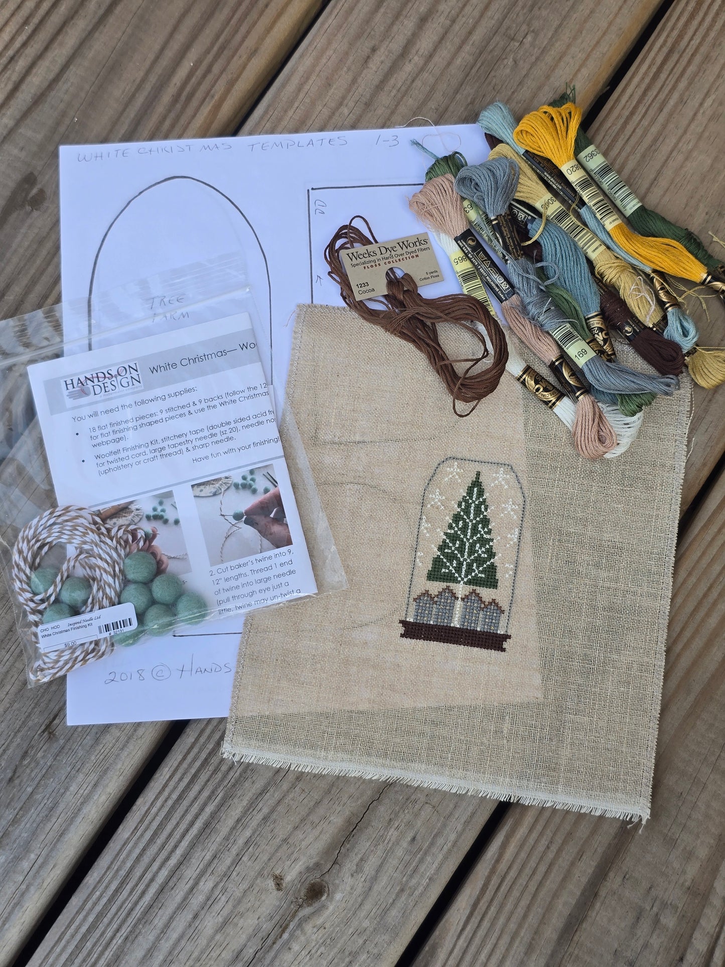 Hands on Designs - White Christmas - Set of Nine - Cross Stitch Kit