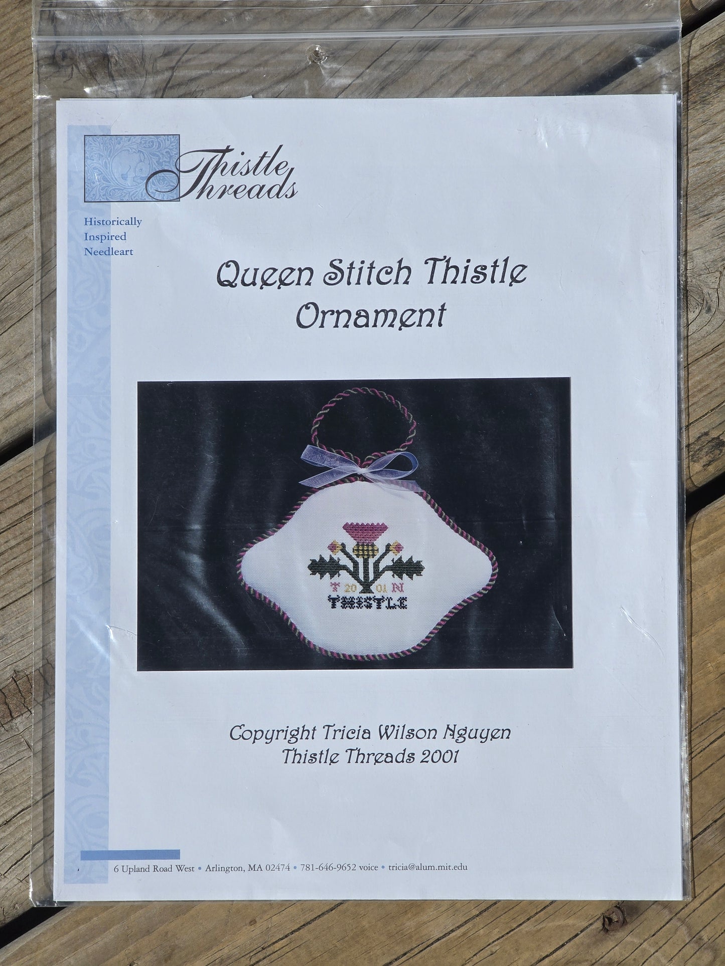 Thistle Threads - Queen Stitch Thistle Ornament - Cross Stitch Pattern