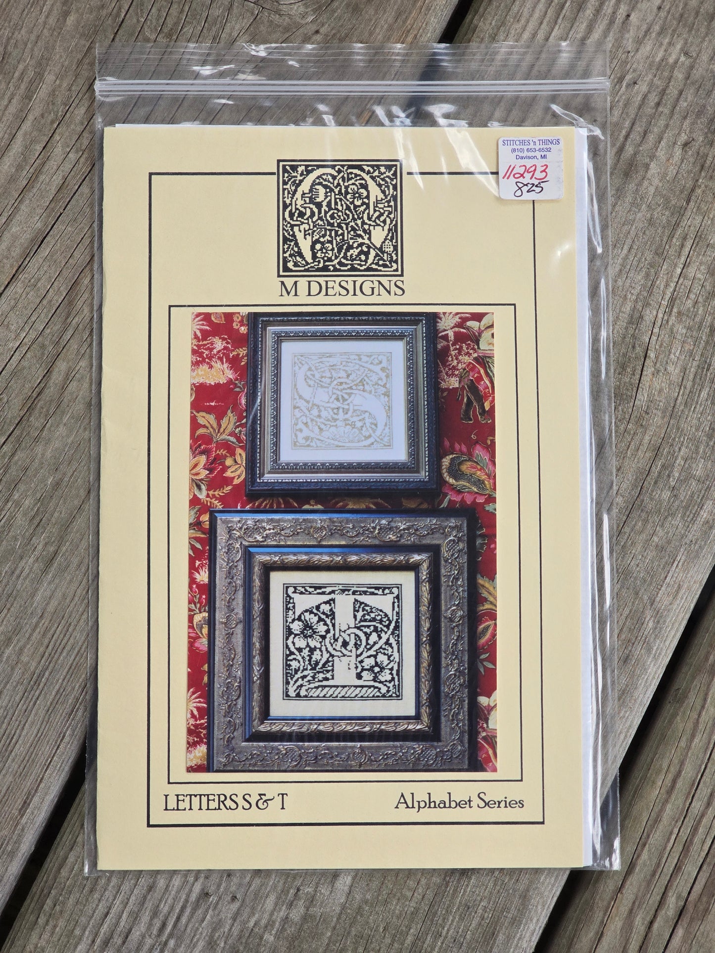 M Designs - Alphabet Series - Letters S & T - Cross Stitch Pattern