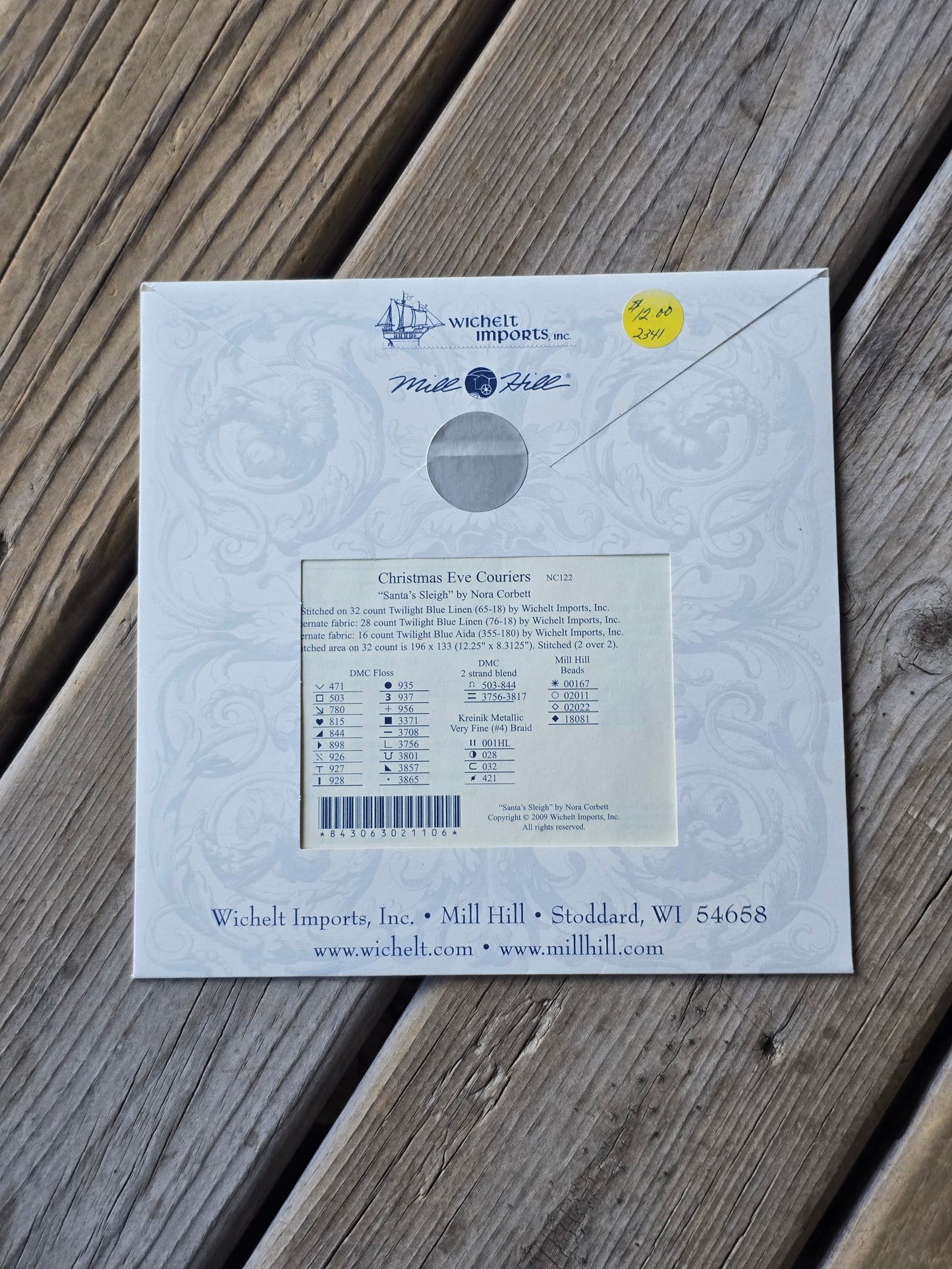 Mirabilia - Christmas Eve Couriers "Santa's Sleigh" - Cross Stitch Pattern