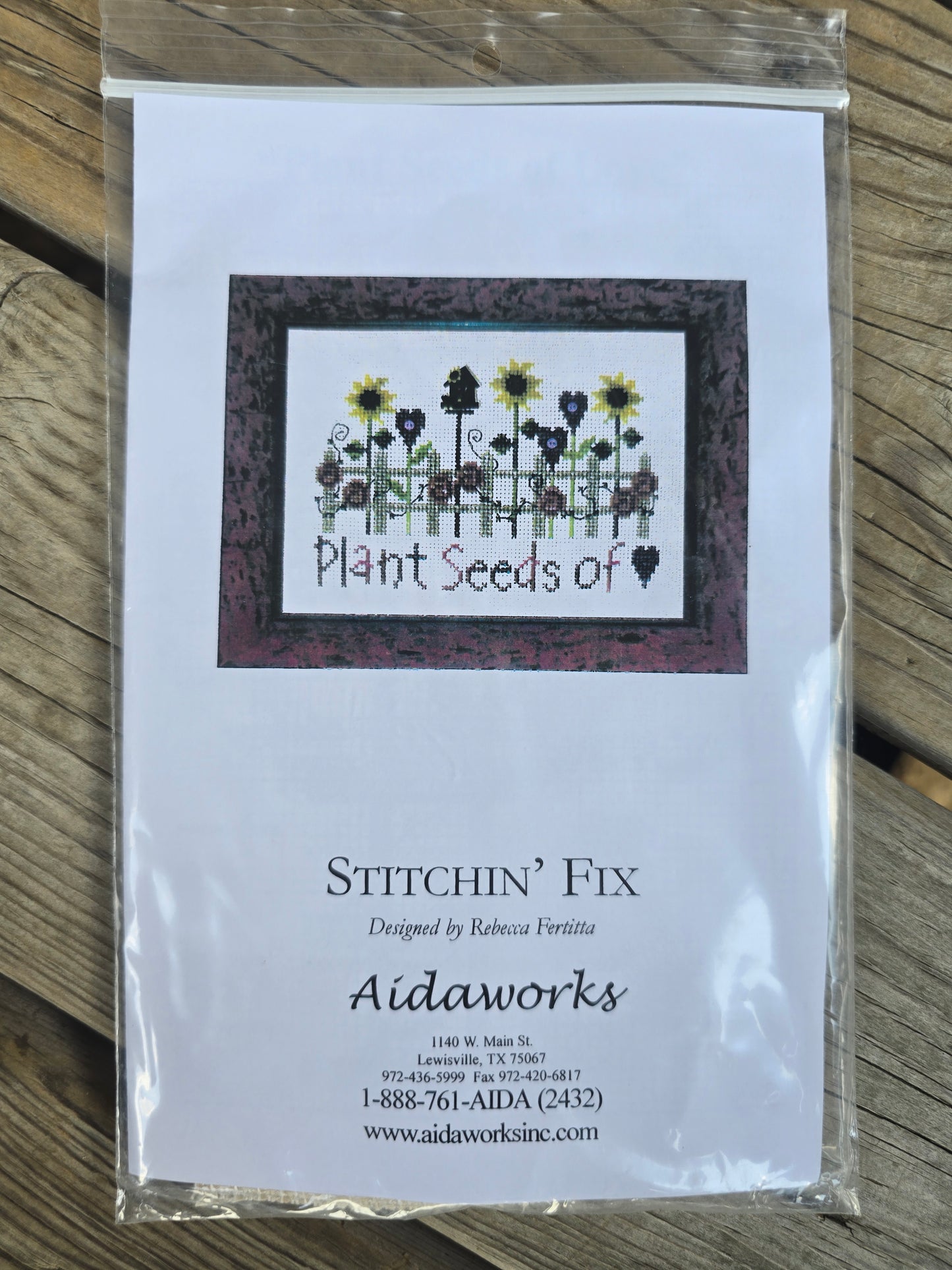 Aidaworks - Stitchin' Fix - Plant Seeds of Love Cross Stitch Kit