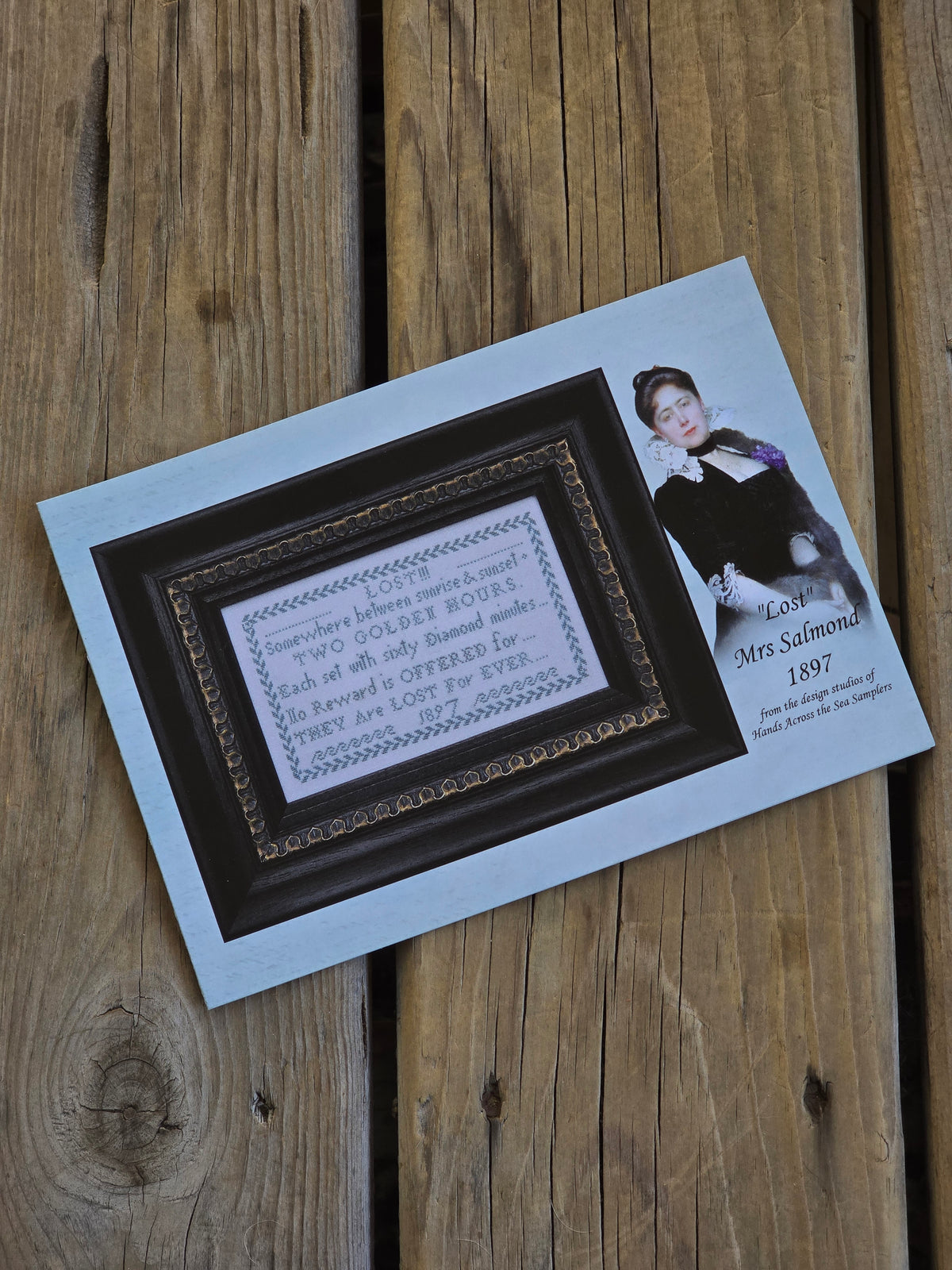 Hands Across The Sea Samplers - "Lost" Mrs Salmond 1897 - Cross Stitch Pattern Booklet